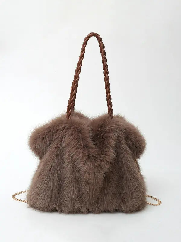 Plush Shoulder Tote Bag-ivy luna20260422-Calm Wears-Braun-Calm Wears