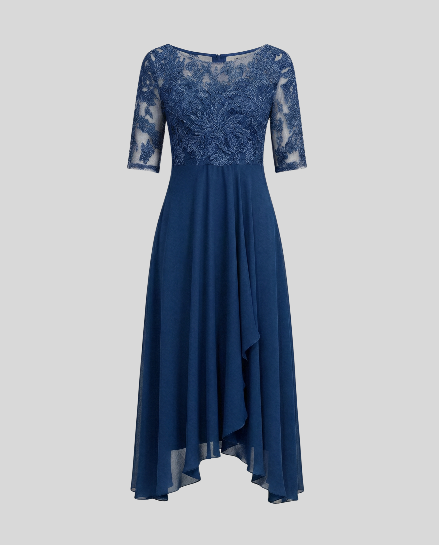 Airy Elegant Midi Dress-fashion by gaby20240827-Calm Wears-Dark blue-XS-Calm Wears