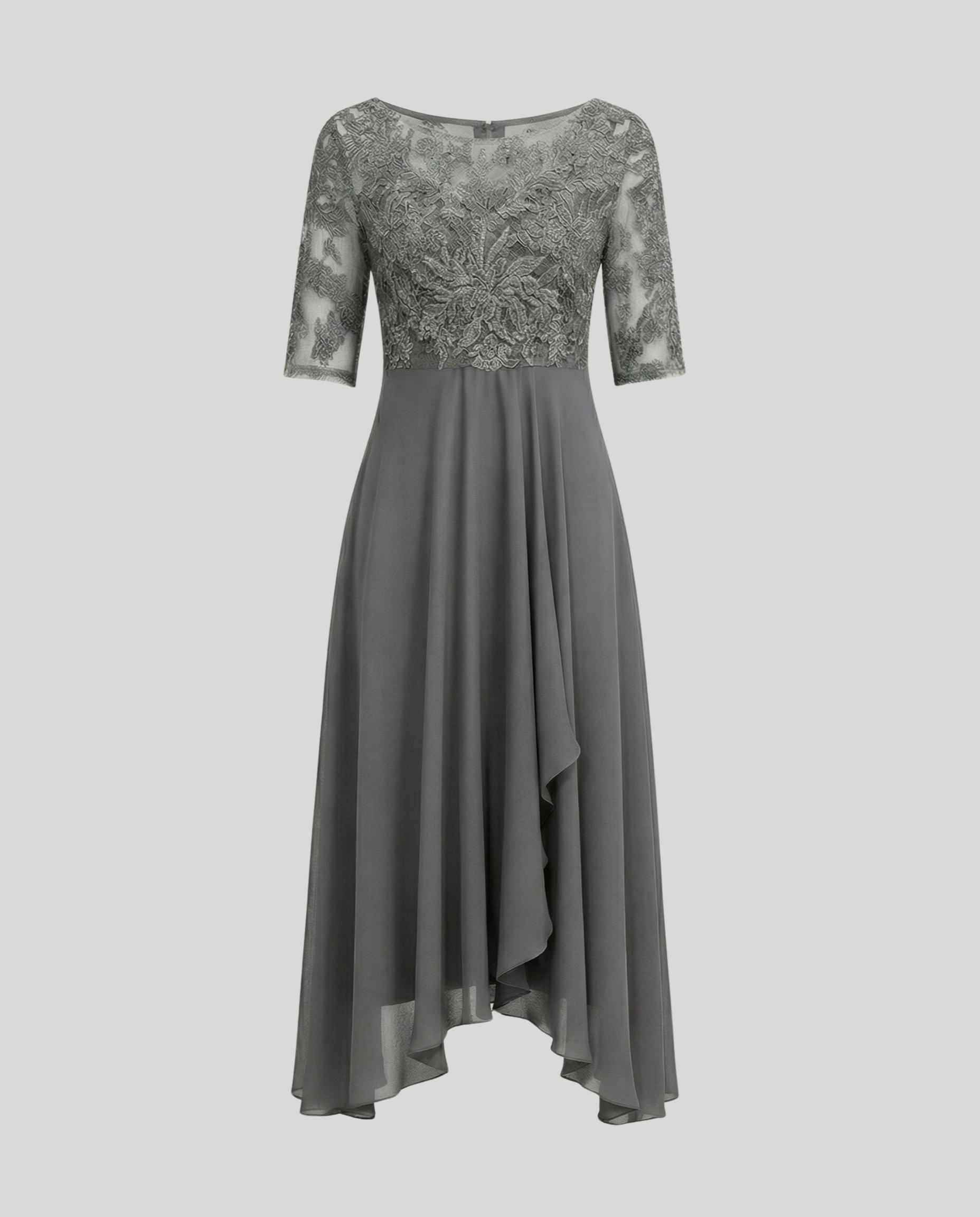 Airy Elegant Midi Dress-fashion by gaby20240827-Calm Wears-Gray-XS-Calm Wears