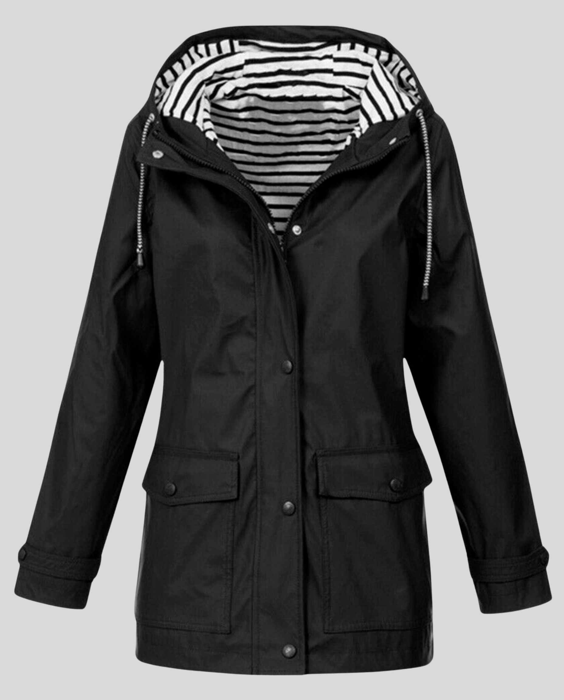 All-weather women's jacket waterproof-julia stil20240911-Calm Wears-Black-S-Calm Wears