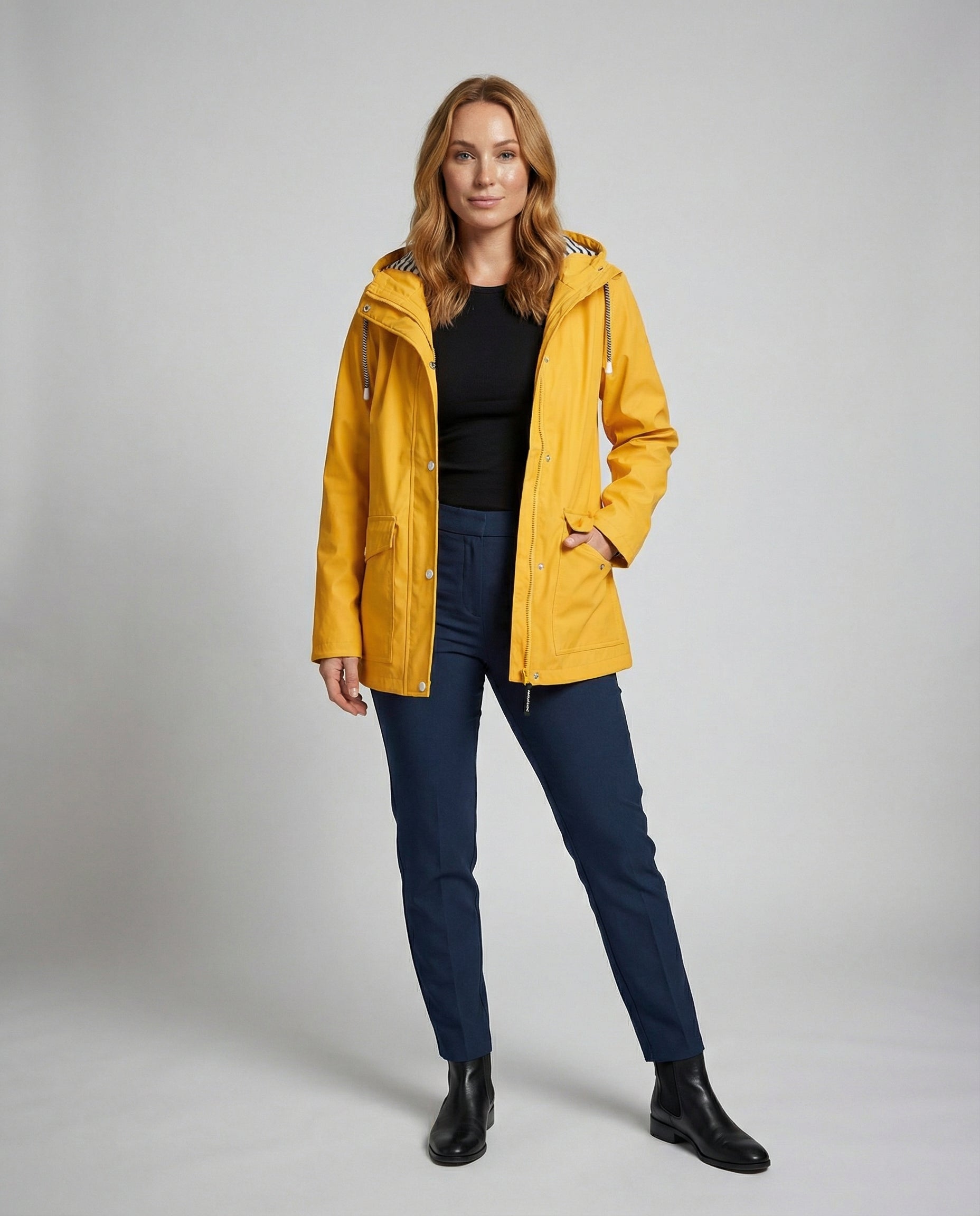 All-weather women's jacket waterproof-julia stil20240911-Calm Wears-Yellow-S-Calm Wears