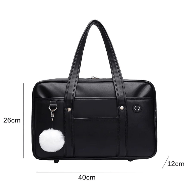 Luxurious shoulder bag with multiple compartments and zipper