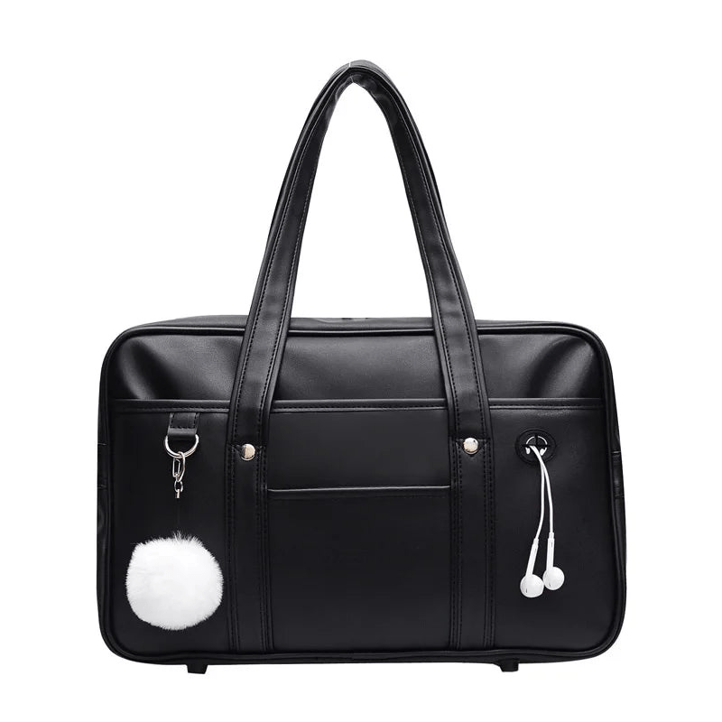 Luxurious shoulder bag with multiple compartments and zipper