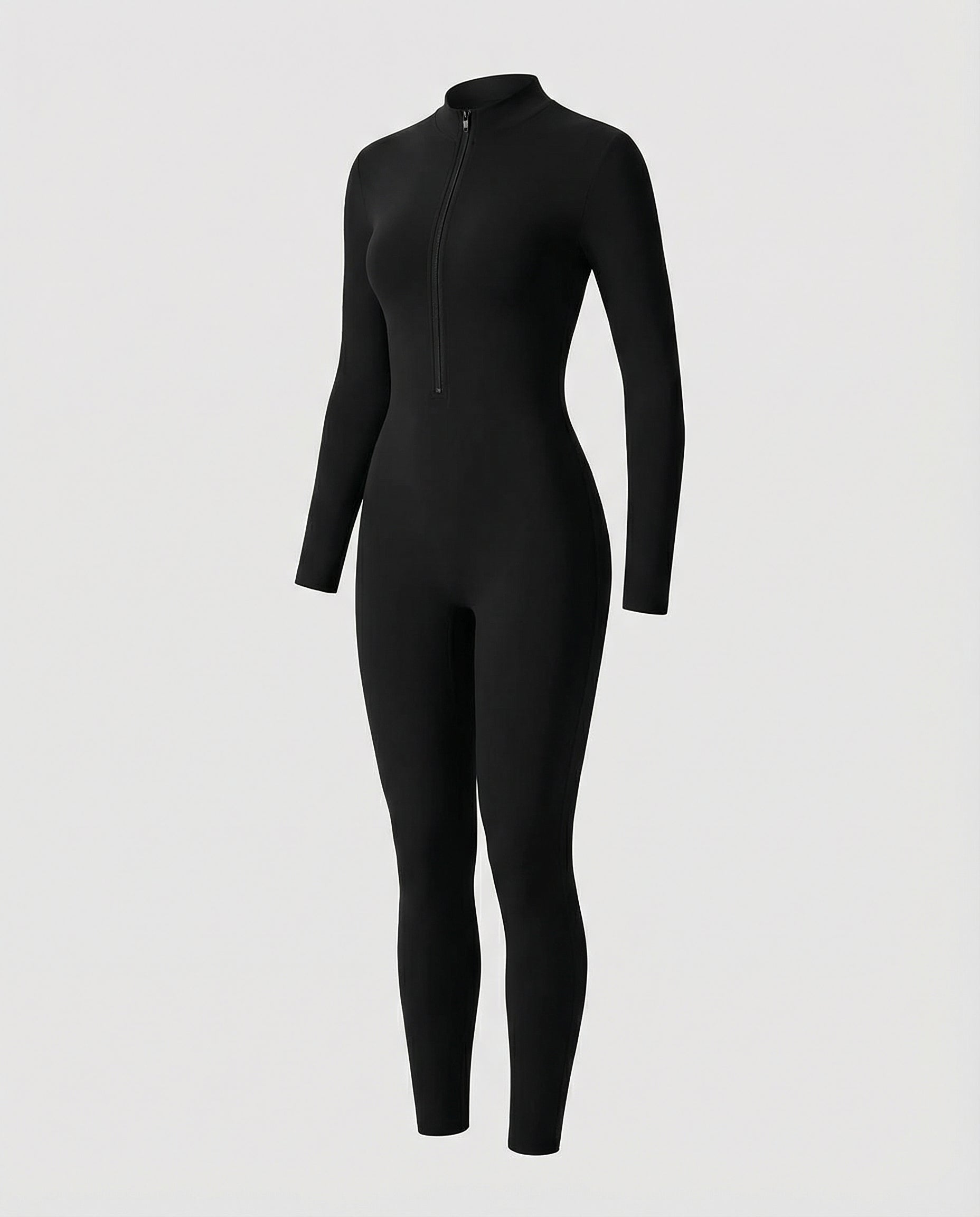 Autumn Stand Collar Women's Overall-lévoire20241106-Calm Wears-Black-Long sleeves-S-Calm Wears
