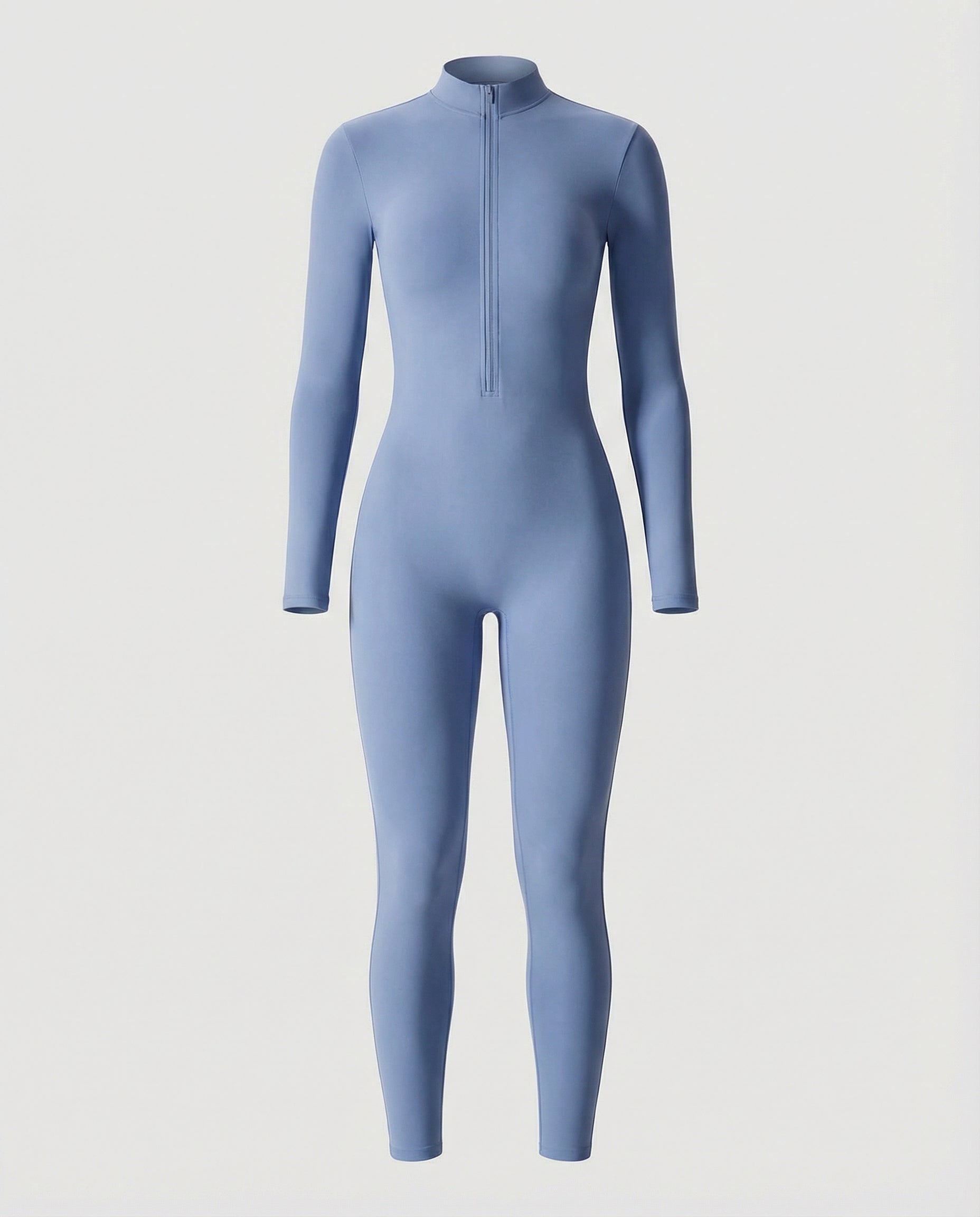 Autumn Stand Collar Women's Overall-lévoire20241106-Calm Wears-Blue-Long sleeves-S-Calm Wears