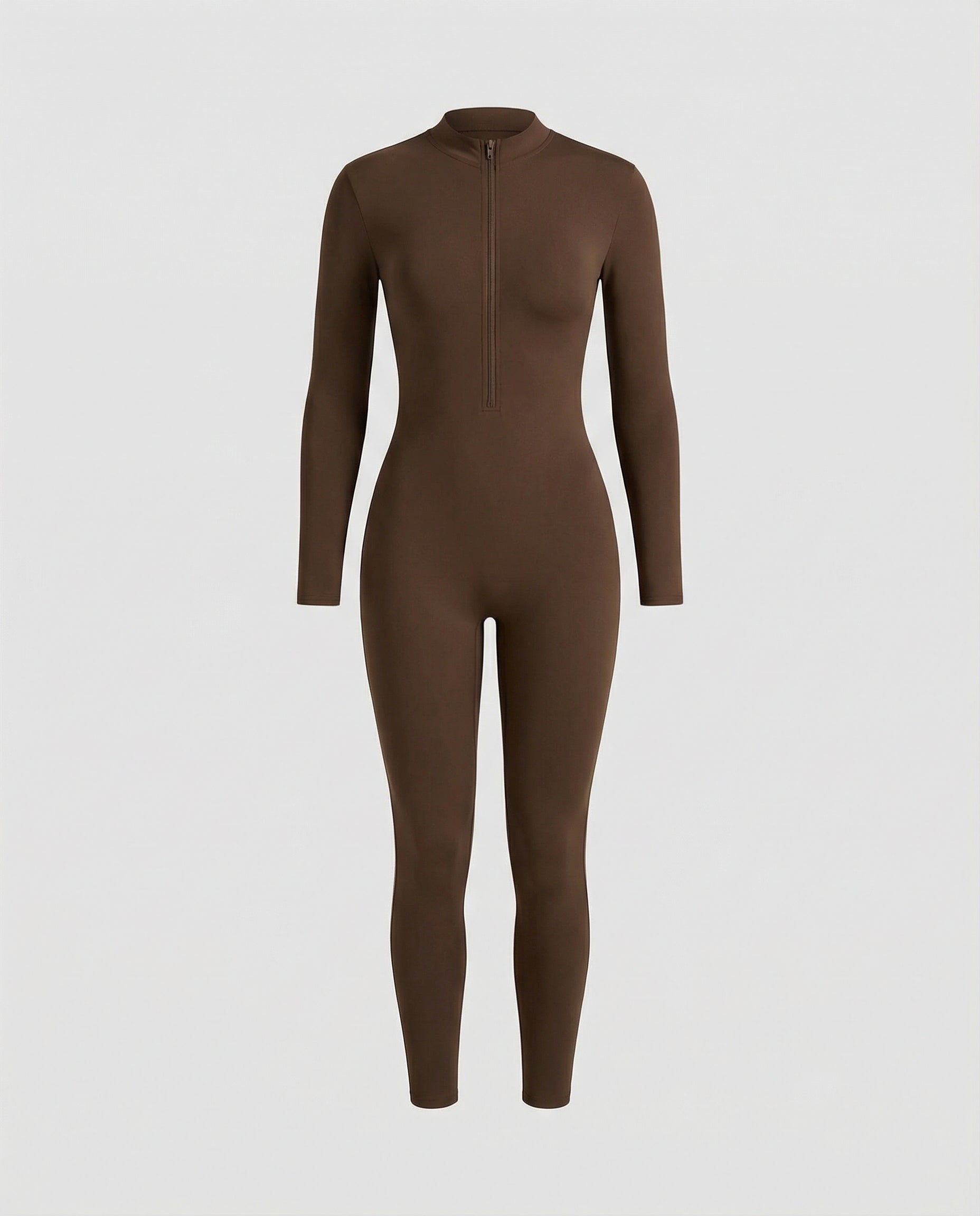 Autumn Stand Collar Women's Overall-lévoire20241106-Calm Wears-Coffee-Long sleeves-S-Calm Wears