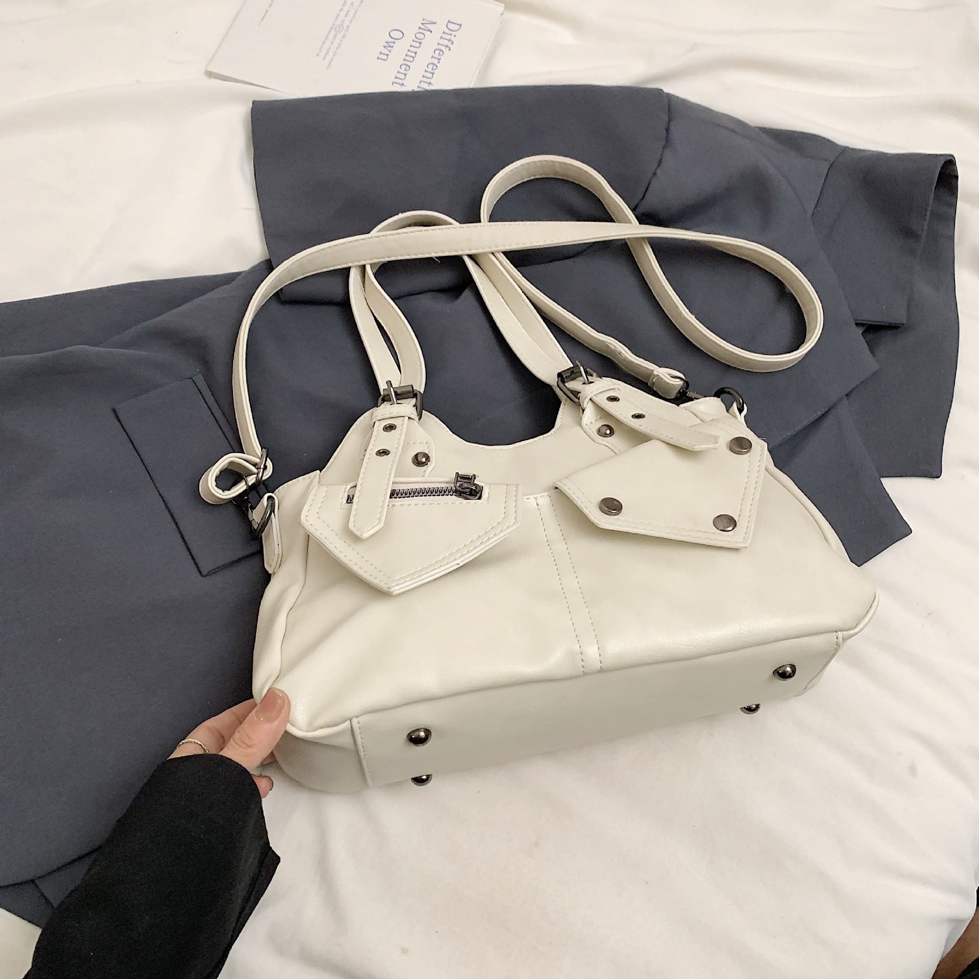 City Tote Bag-getme20260422-Calm Wears-White-Calm Wears