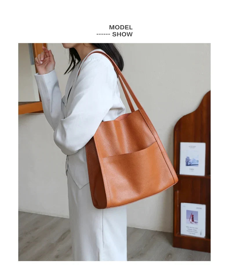 Lederstil-Shoulder Bag