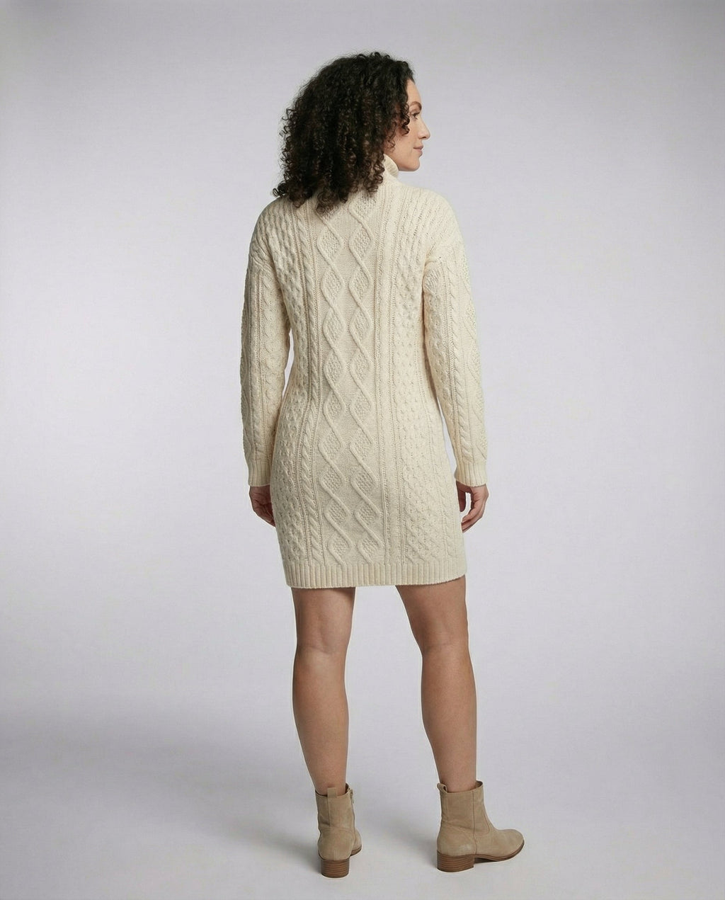 Beige Soft Knit Midi Dress-mainz-mode20240920-Calm Wears-Beige-S-Calm Wears