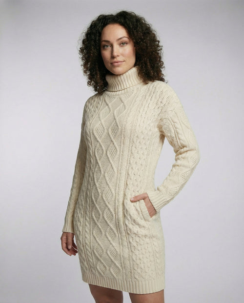 Beige Soft Knit Midi Dress-mainz-mode20240920-Calm Wears-Beige-S-Calm Wears