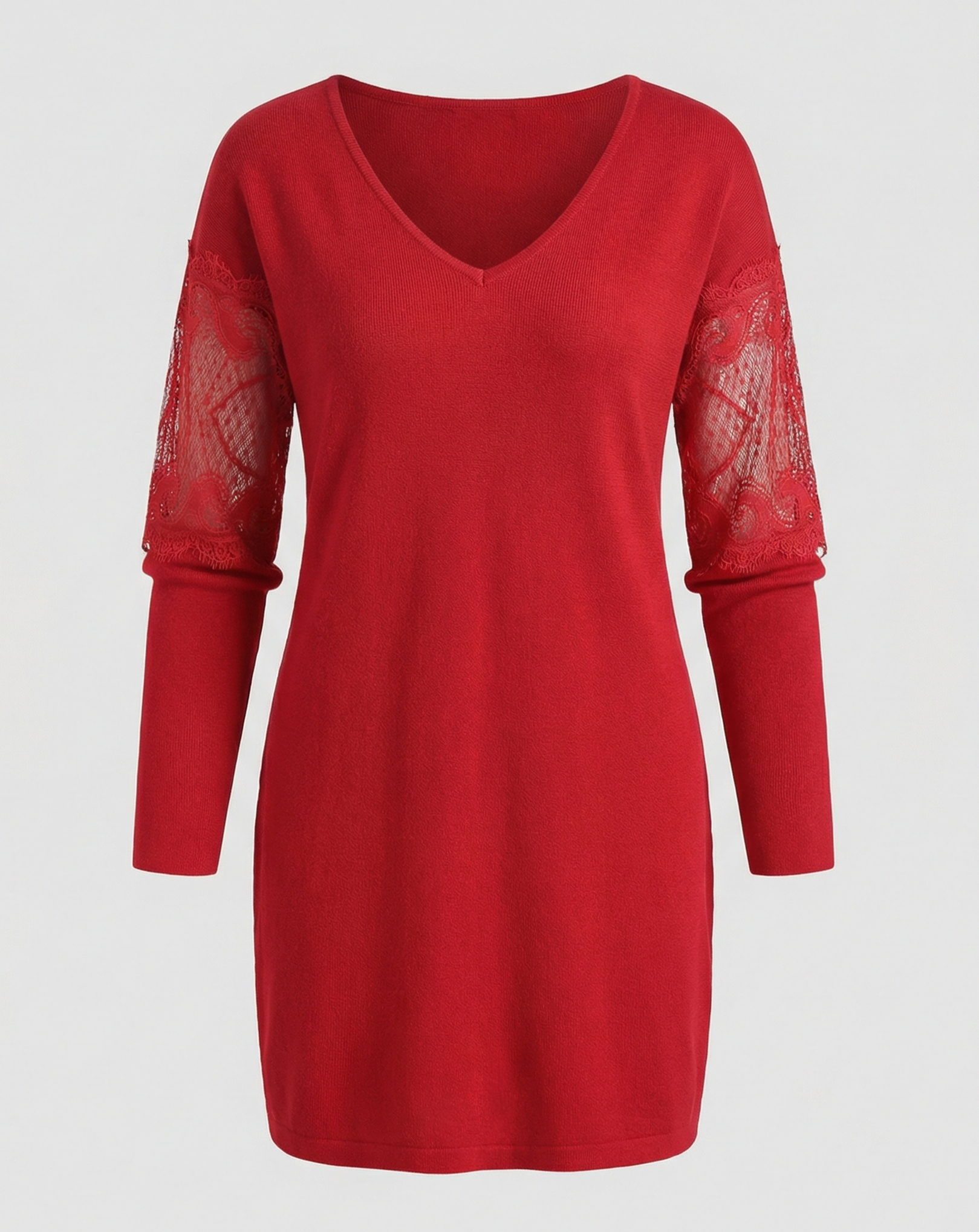 Black Flower Mesh Midi Dress-lavorea20240923-Calm Wears-Red-S-Calm Wears