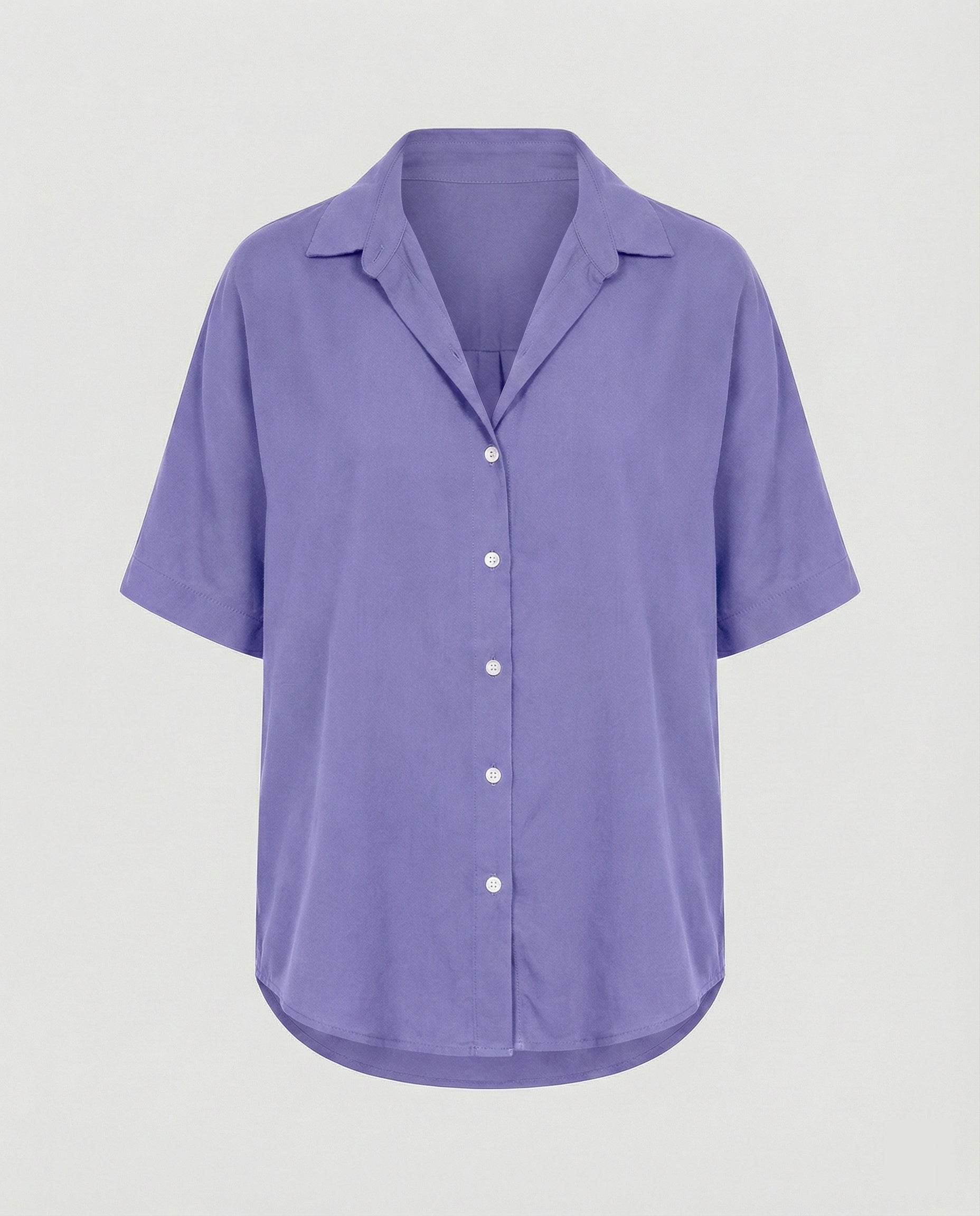 Blouse top women with V-neck-https://detail.1688.com/offer/1006231082802.html-Calm Wears-Violet-S-Calm Wears