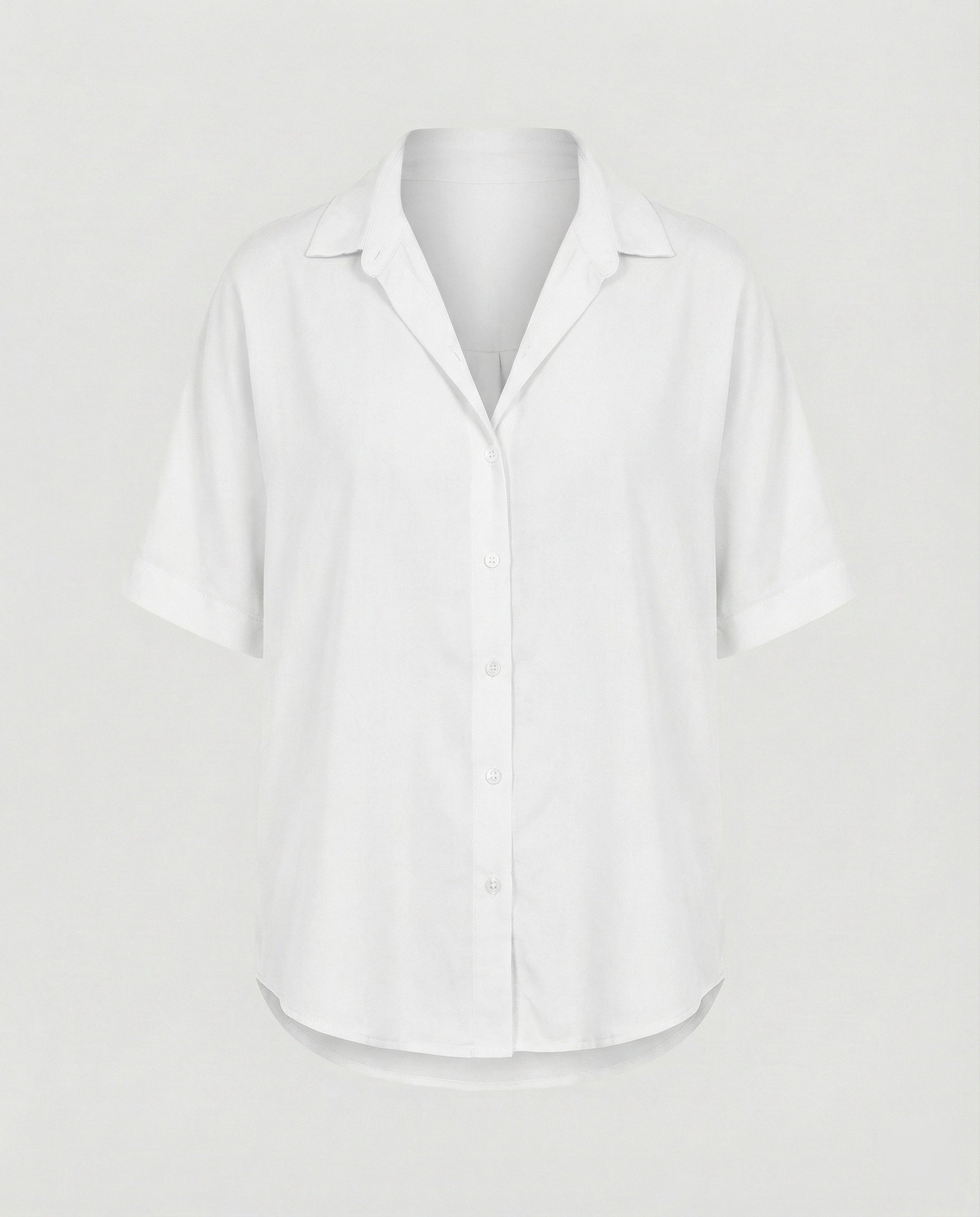 Blouse top women with V-neck-https://detail.1688.com/offer/1006231082802.html-Calm Wears-White-S-Calm Wears