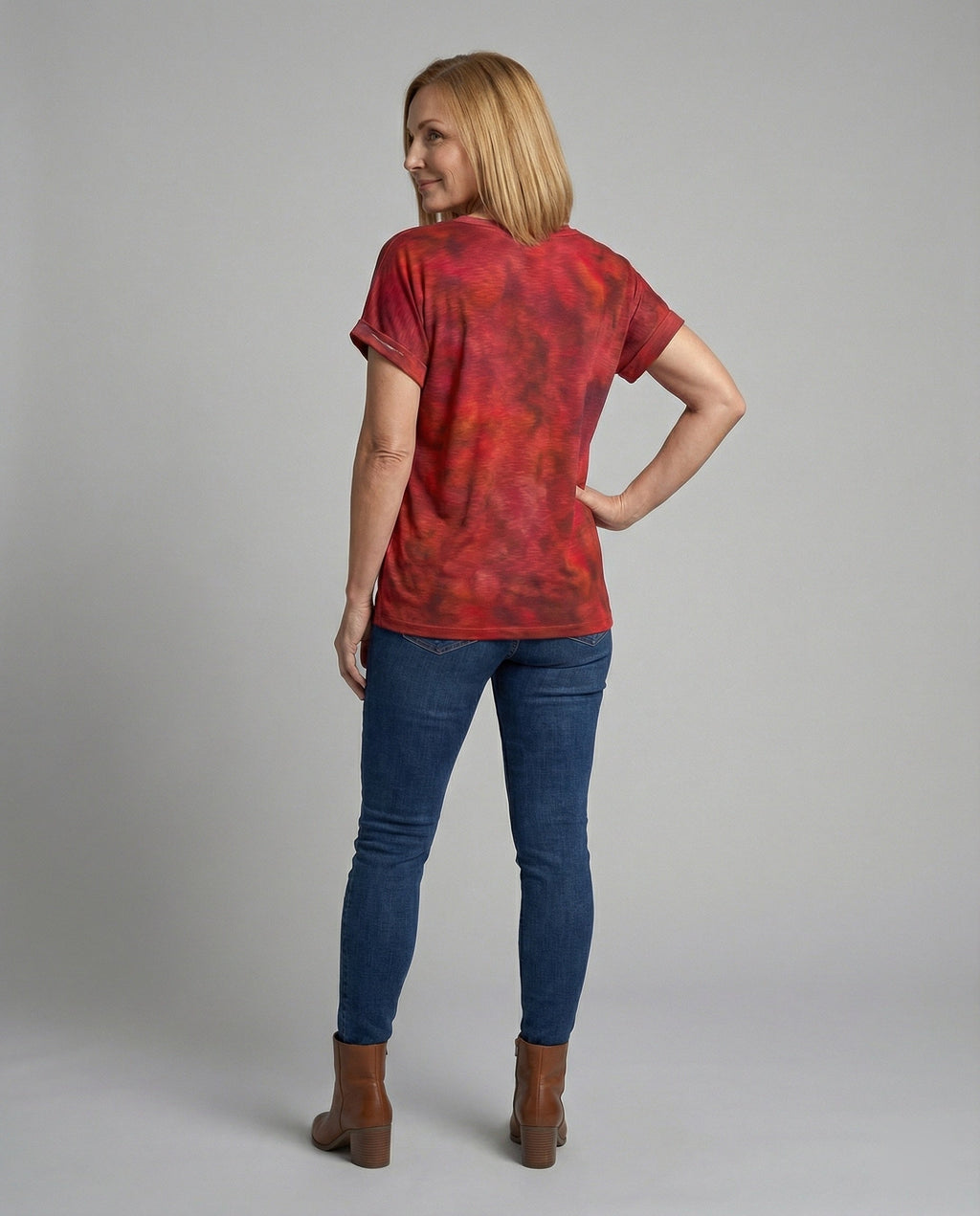 Blouses Tunic V-Neck Women Floral-https://detail.1688.com/offer/951765583141.html-Calm Wears-Gray-S-Calm Wears