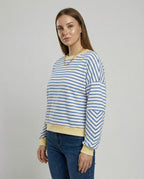 Boxy Sweatshirt Women Striped-https://detail.1688.com/offer/821392112827.0.html-Calm Wears-Blue-S-Calm Wears