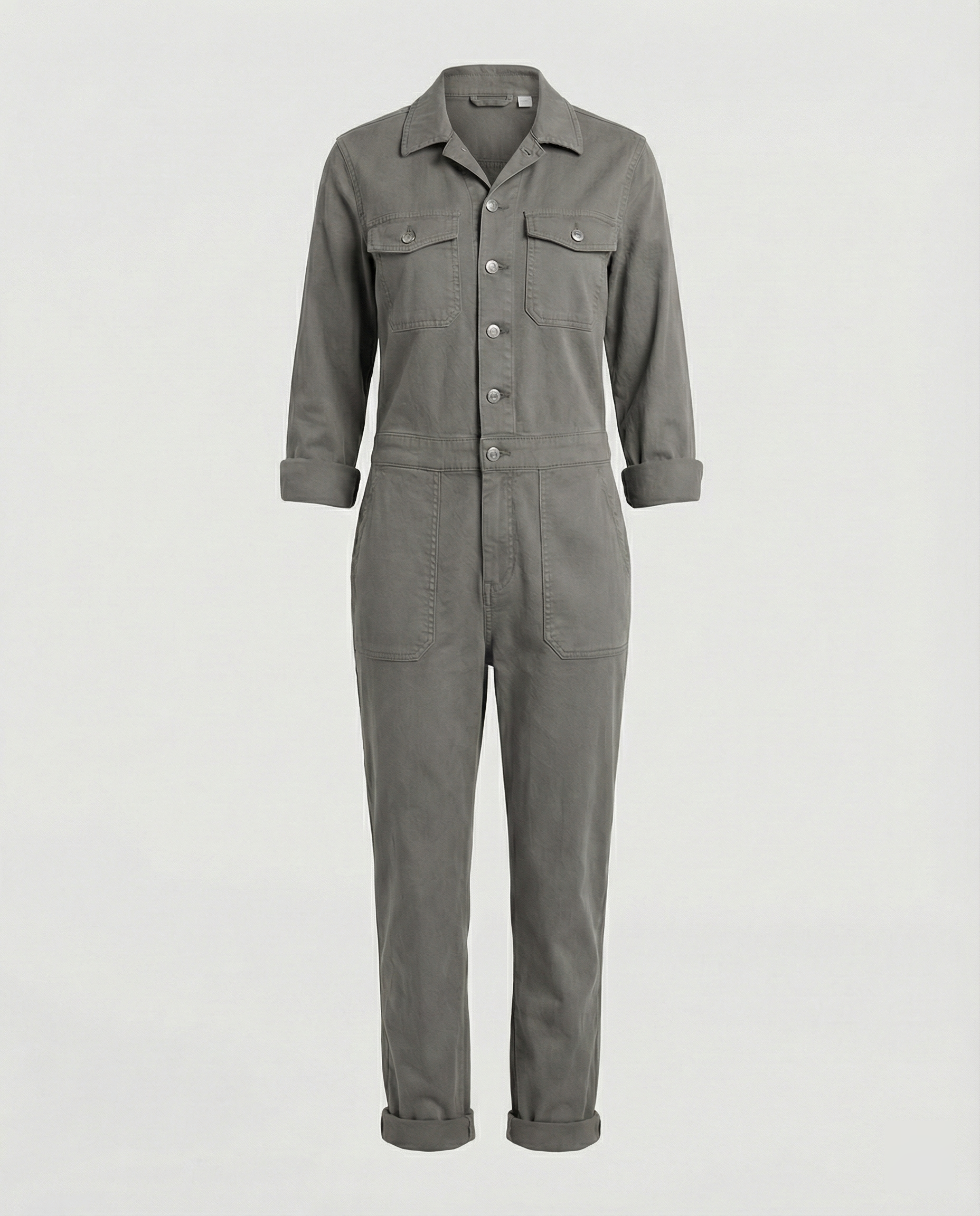 Casual Utility Jumpsuit Women-allure fashion20251113-Calm Wears-Gray-S-Calm Wears