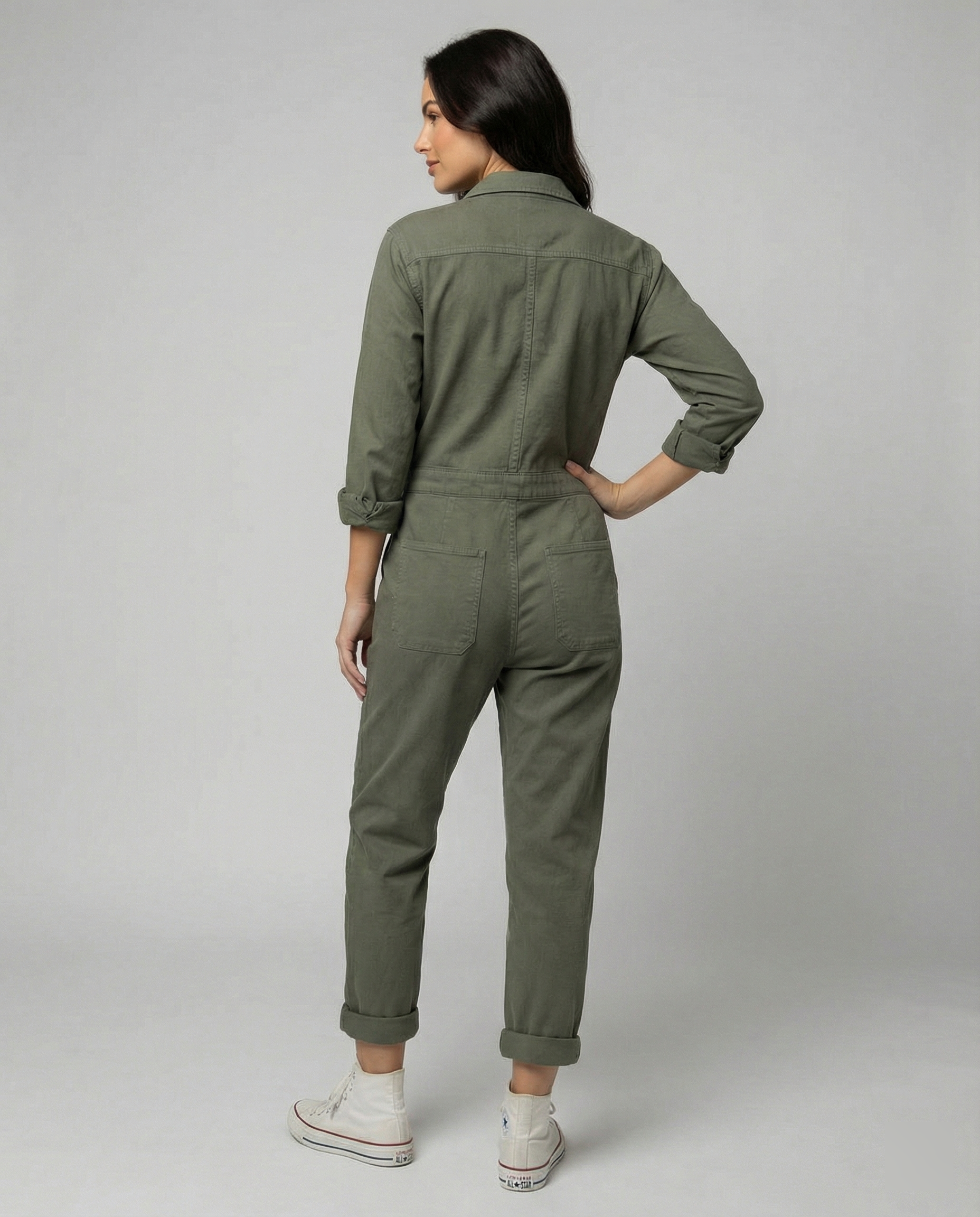 Casual Utility Jumpsuit Women-allure fashion20251113-Calm Wears-Green-S-Calm Wears