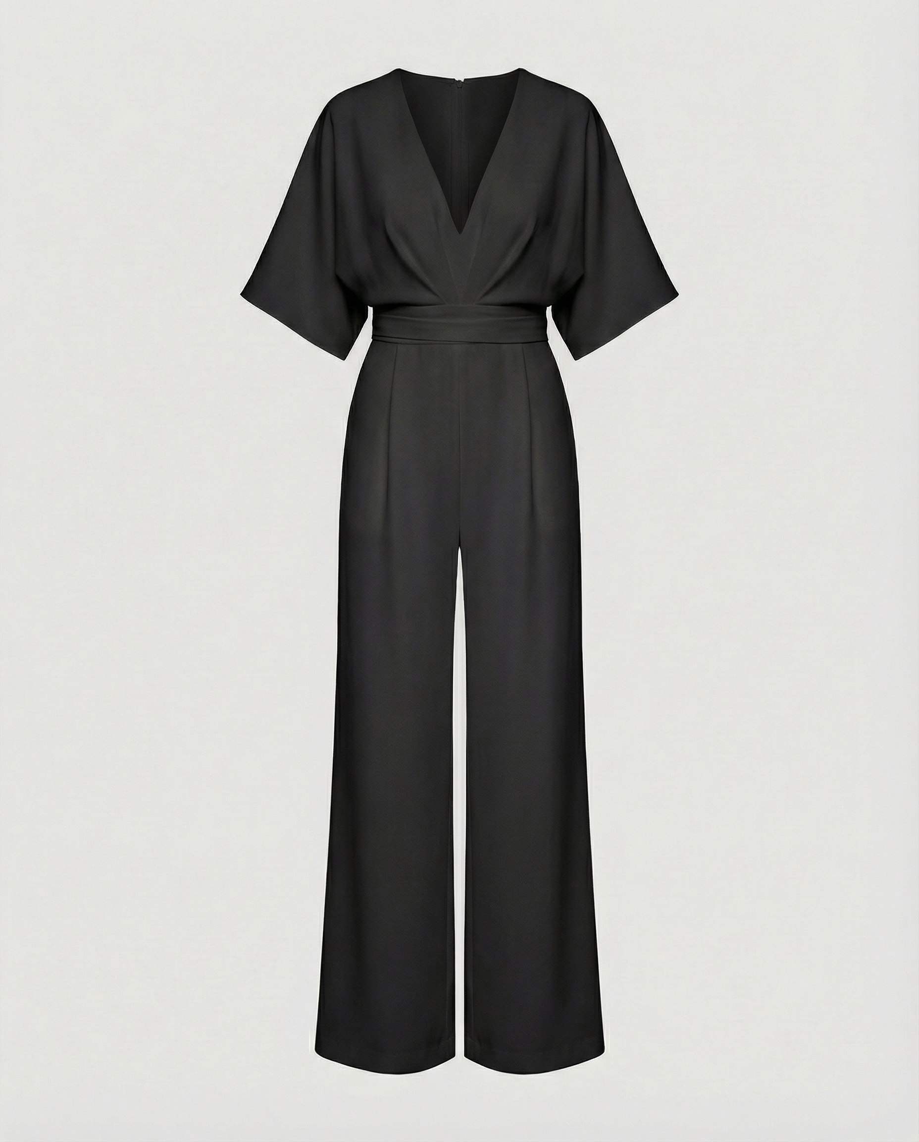 Casual Wide Leg Jumpsuit Women-oase-mode20241217-Calm Wears-Black-S-Calm Wears