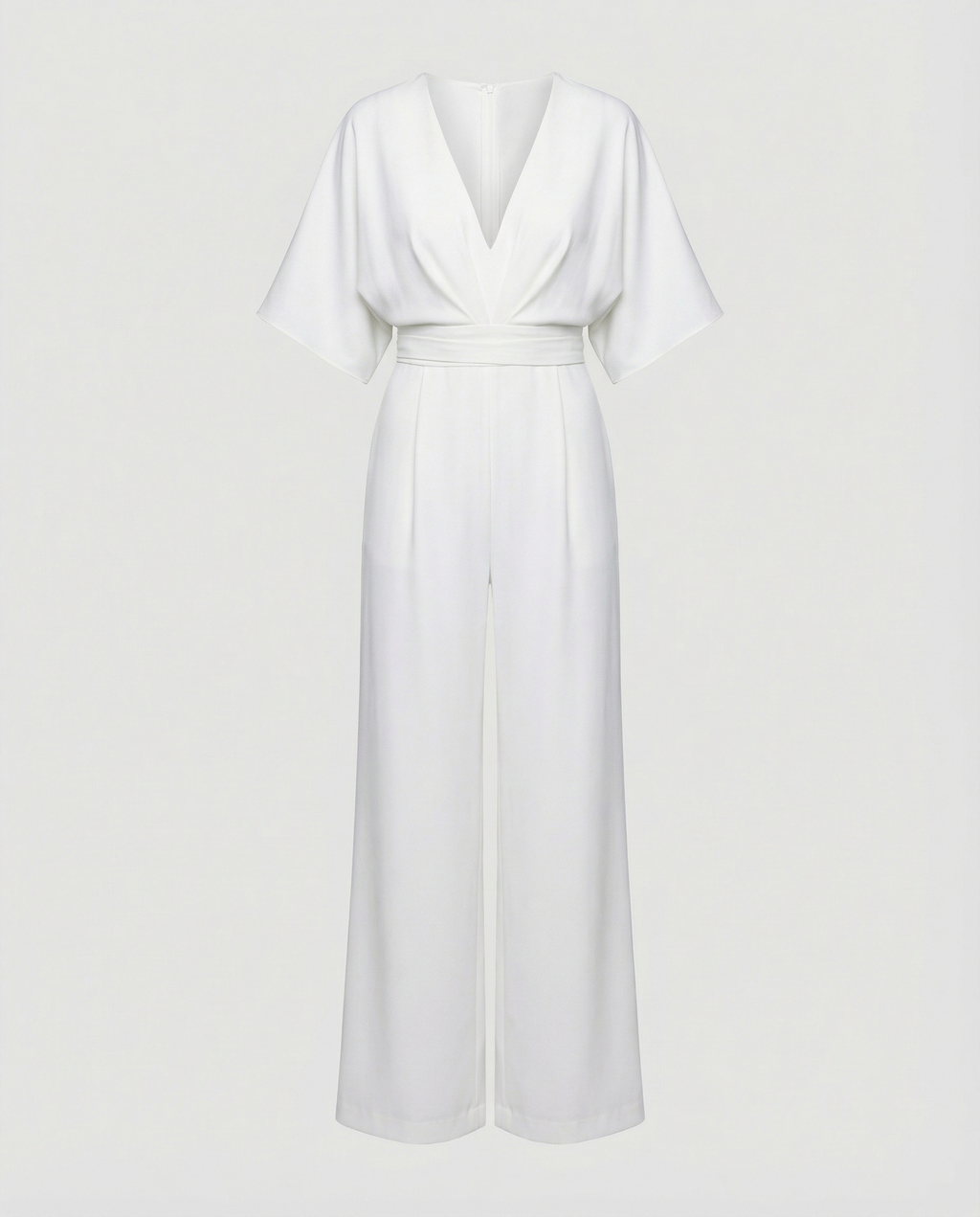 Casual Wide Leg Jumpsuit Women-oase-mode20241217-Calm Wears-White-S-Calm Wears