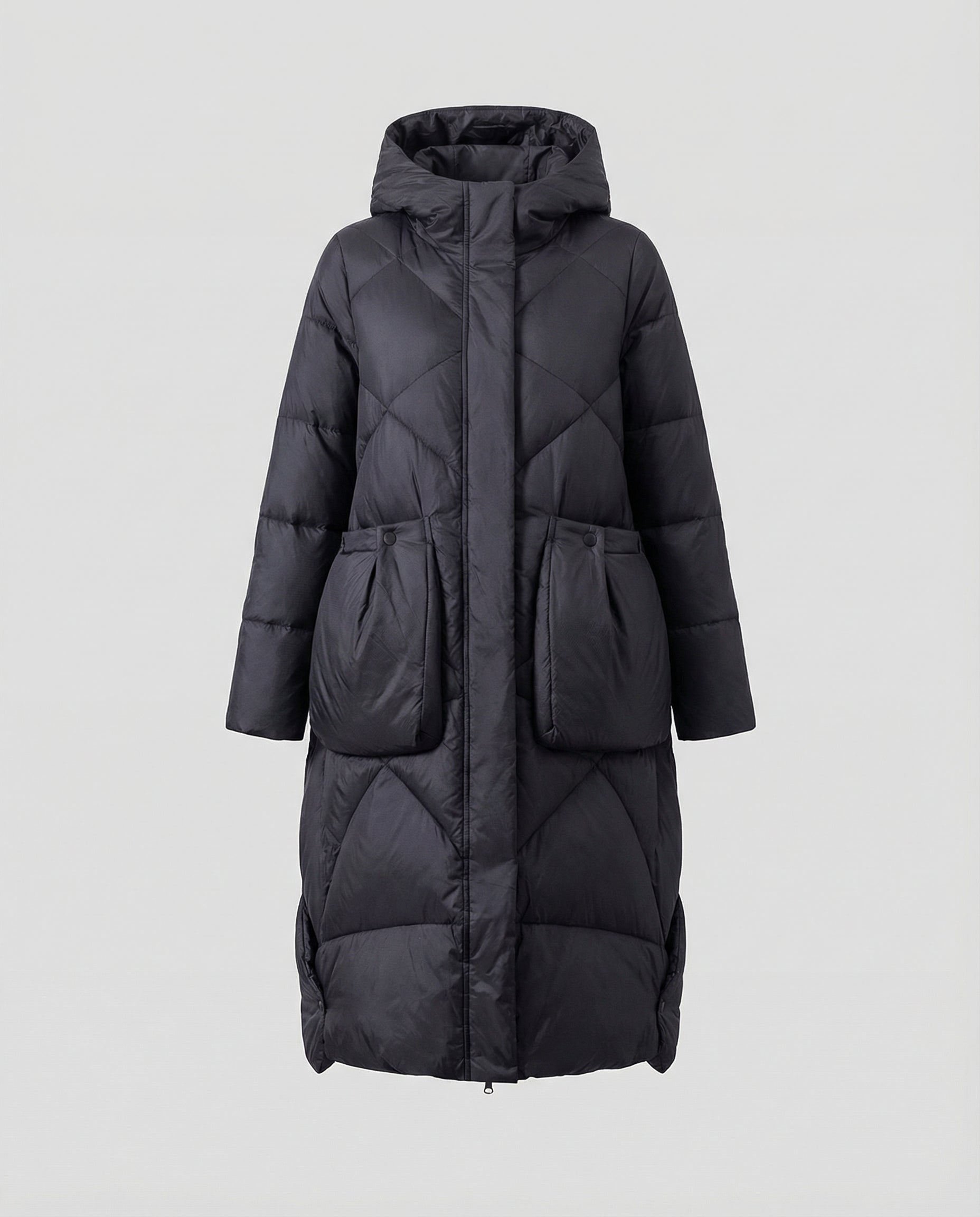 Casual women's hooded coat-velvets-fashion20251113-Calm Wears-Black-M-Calm Wears