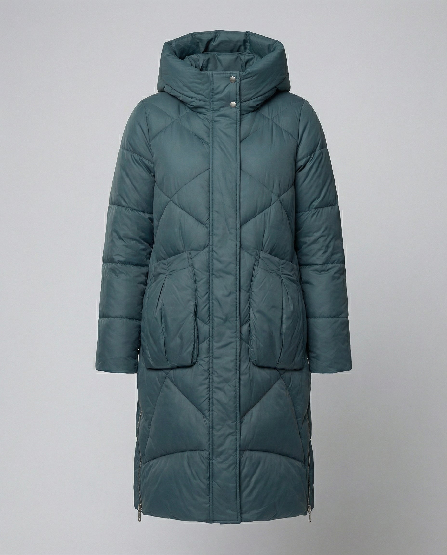 Casual women's hooded coat-velvets-fashion20251113-Calm Wears-Green-M-Calm Wears