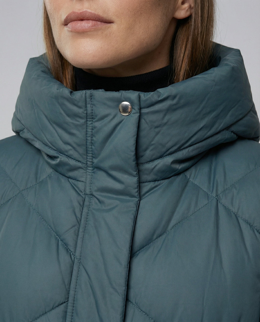 Casual women's hooded coat-velvets-fashion20251113-Calm Wears-Green-M-Calm Wears