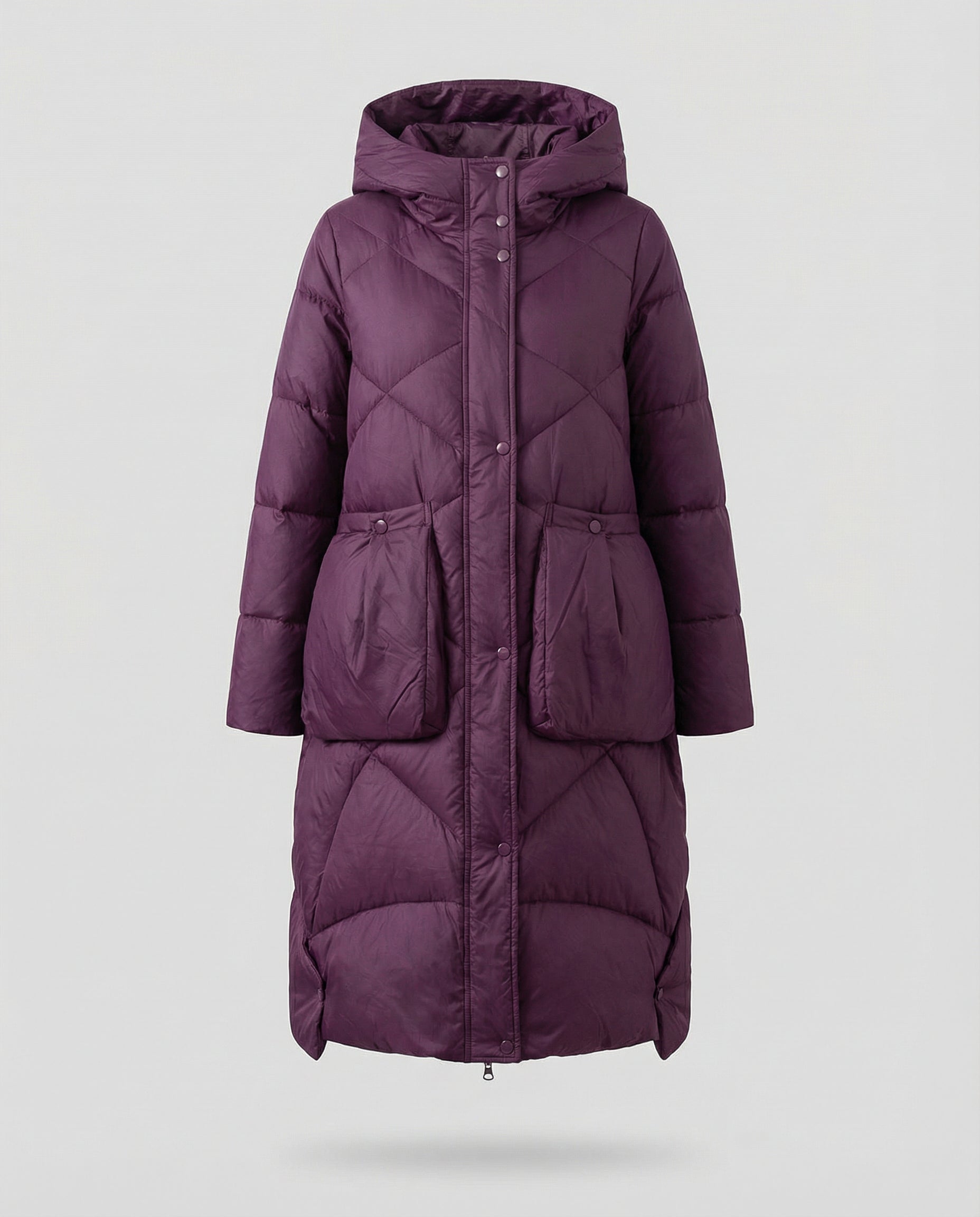 Casual women's hooded coat-velvets-fashion20251113-Calm Wears-Lilac-M-Calm Wears