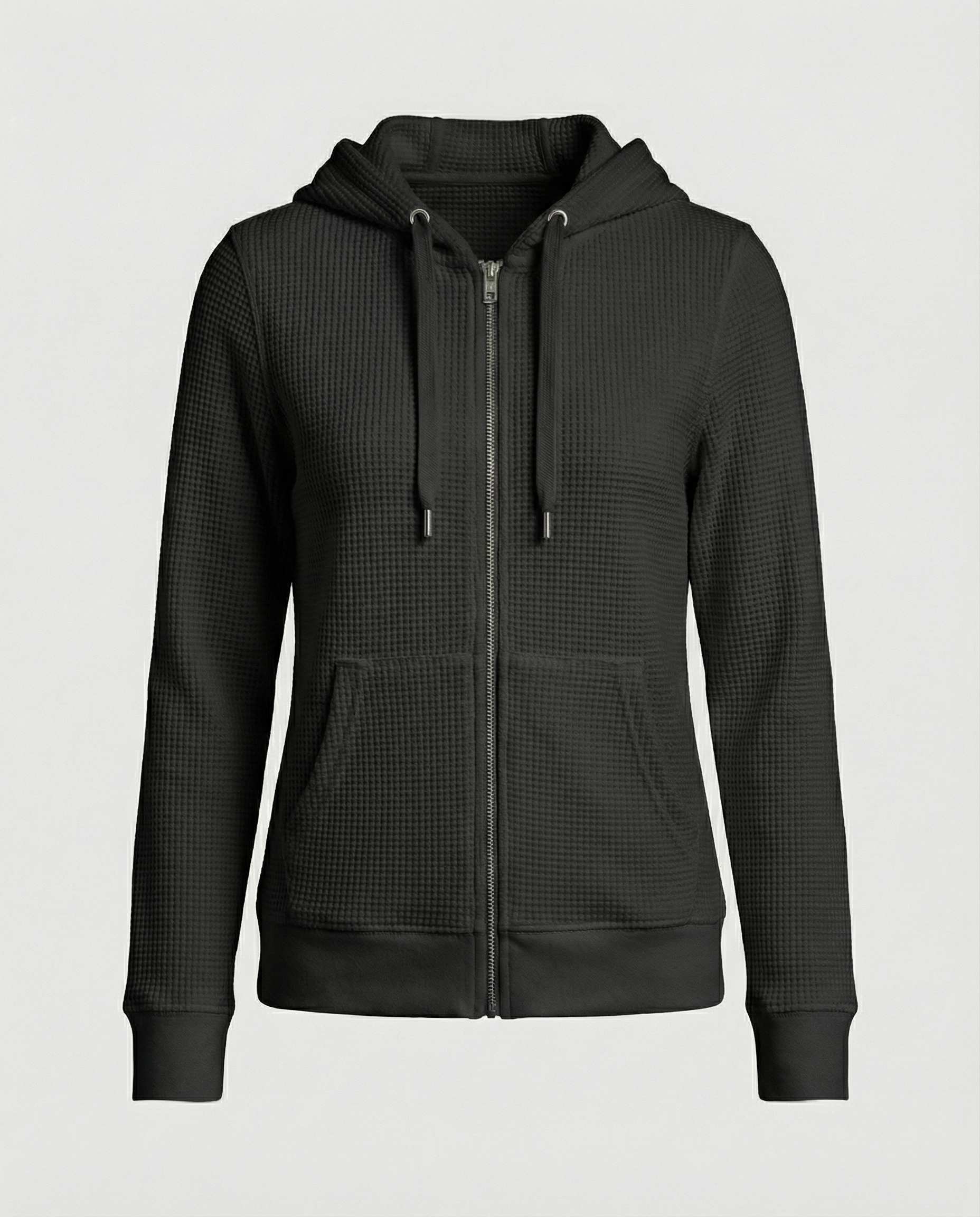 Checked women's leisure jacket-jacket-Calm Wears-Black-S-Calm Wears