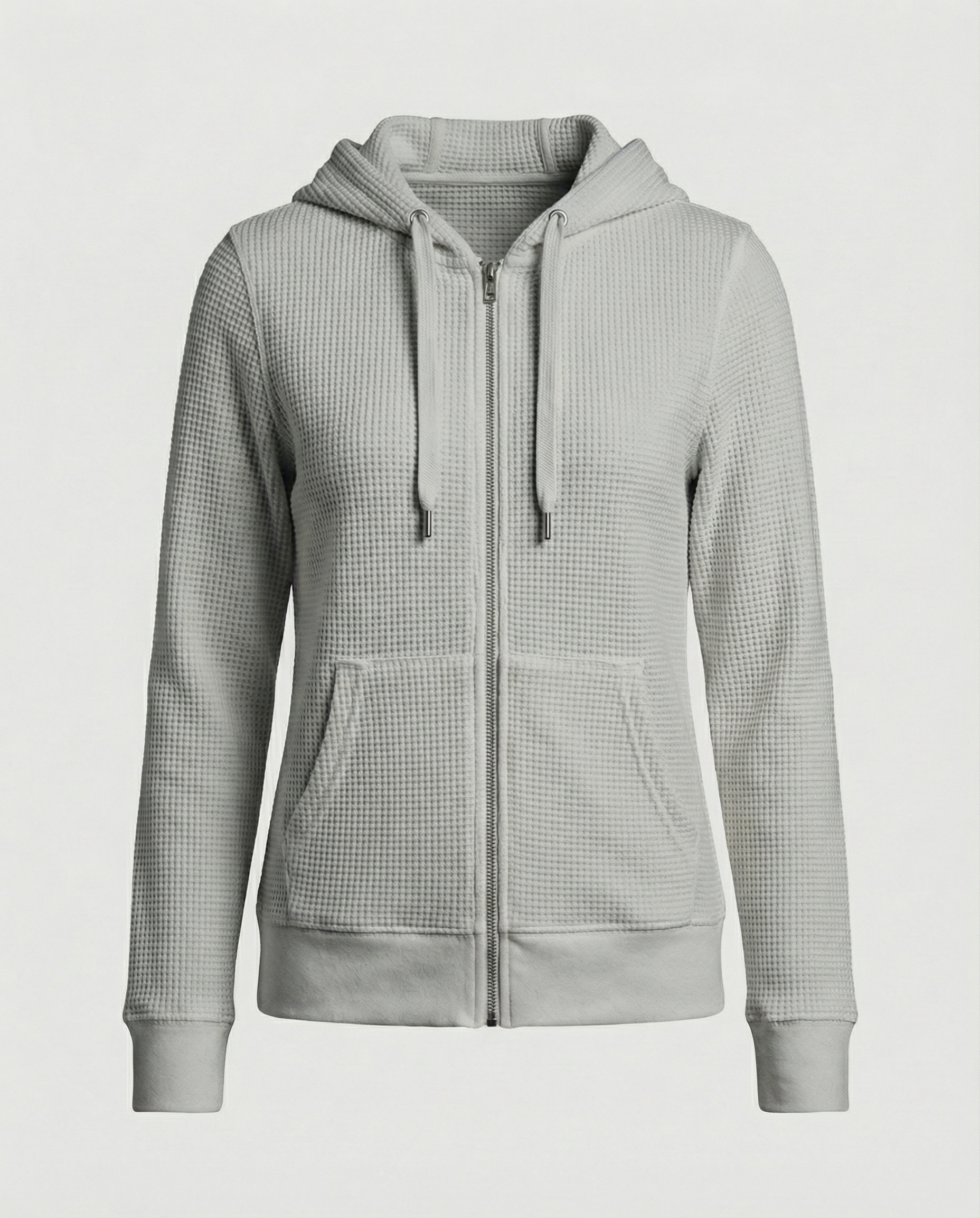 Checked women's leisure jacket-jacket-Calm Wears-Gray-S-Calm Wears