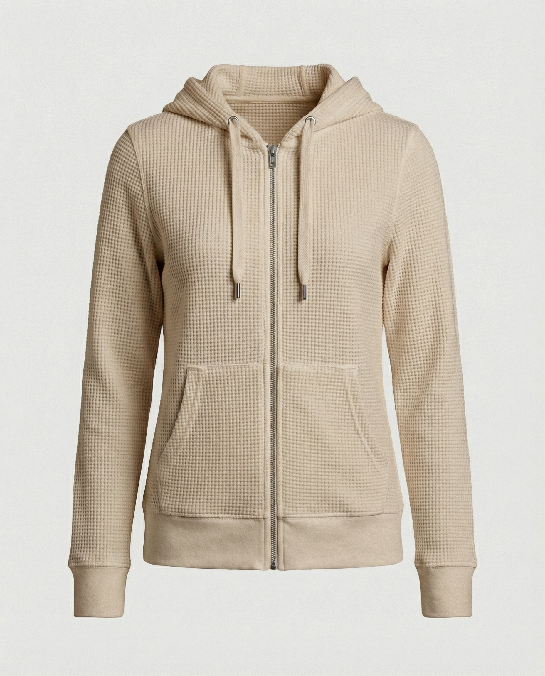Checked women's leisure jacket-jacket-Calm Wears-Khaki-S-Calm Wears