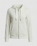 Checked women's leisure jacket-jacket-Calm Wears-White-S-Calm Wears