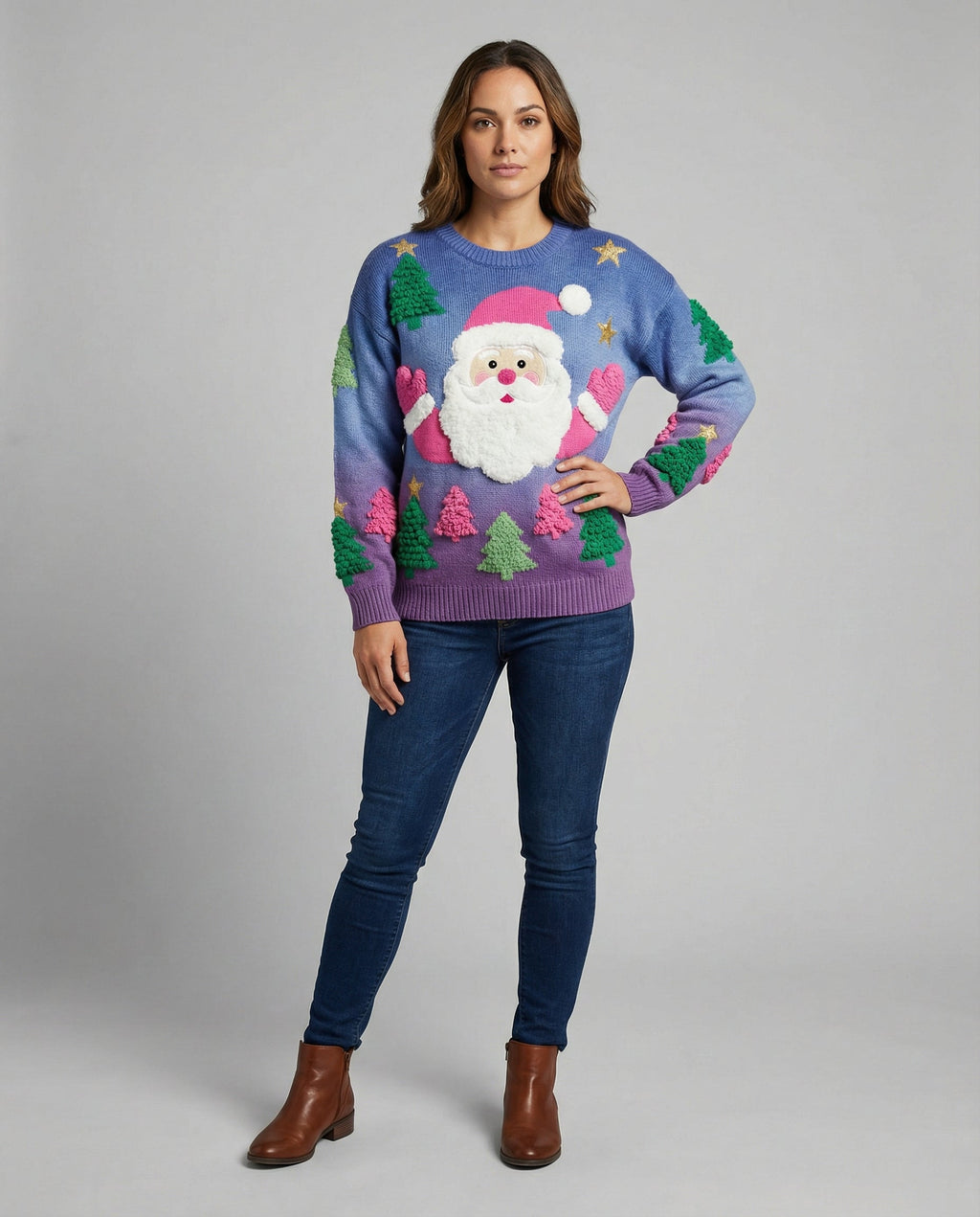 Christmas sweatshirt women-modefest20251127-Calm Wears-Blue-S-Calm Wears