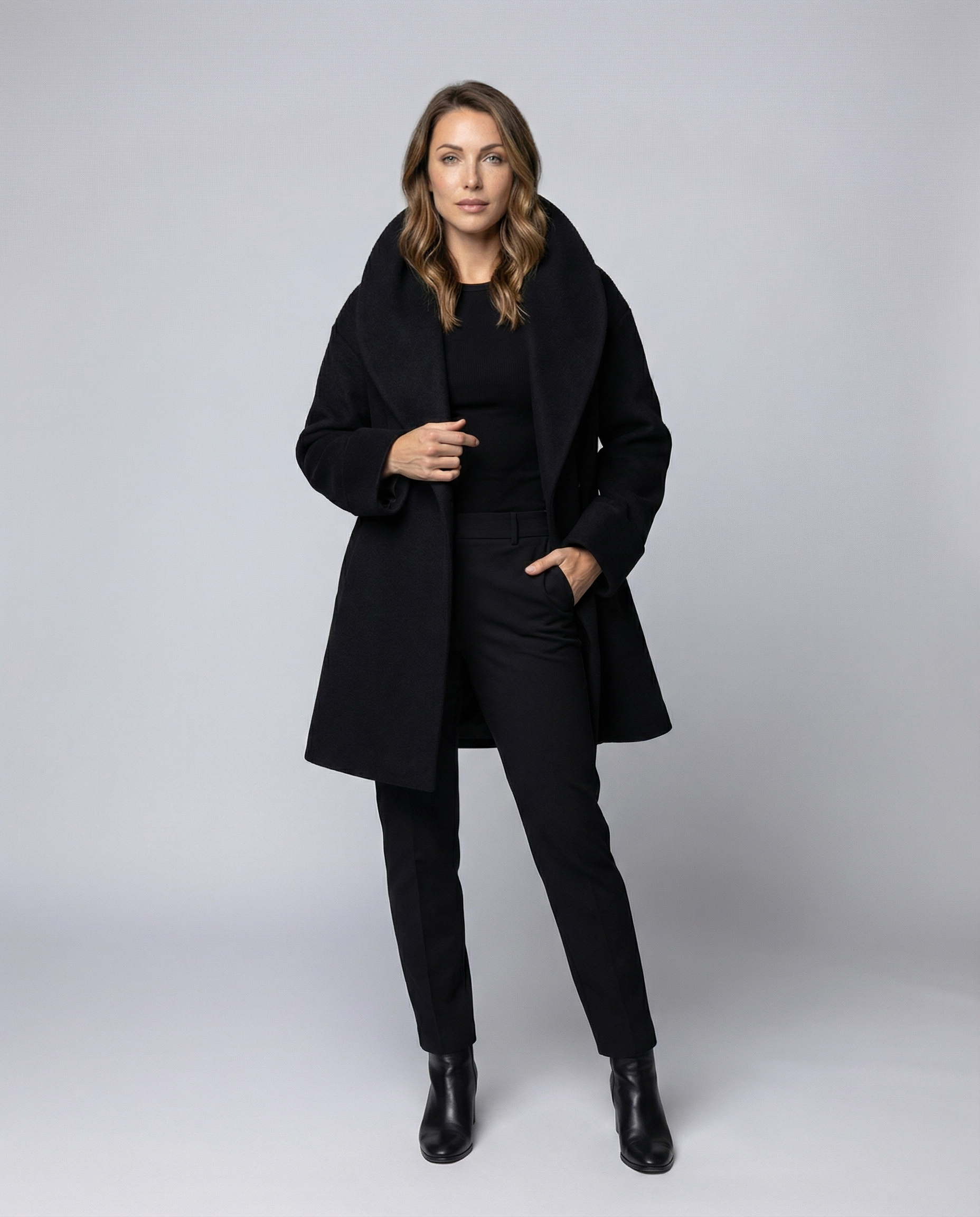 Classic Quilted Winter Jacket Women-nuefashion20251104-Calm Wears-Black-S-Calm Wears