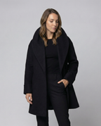 Classic Quilted Winter Jacket Women-nuefashion20251104-Calm Wears-Black-S-Calm Wears