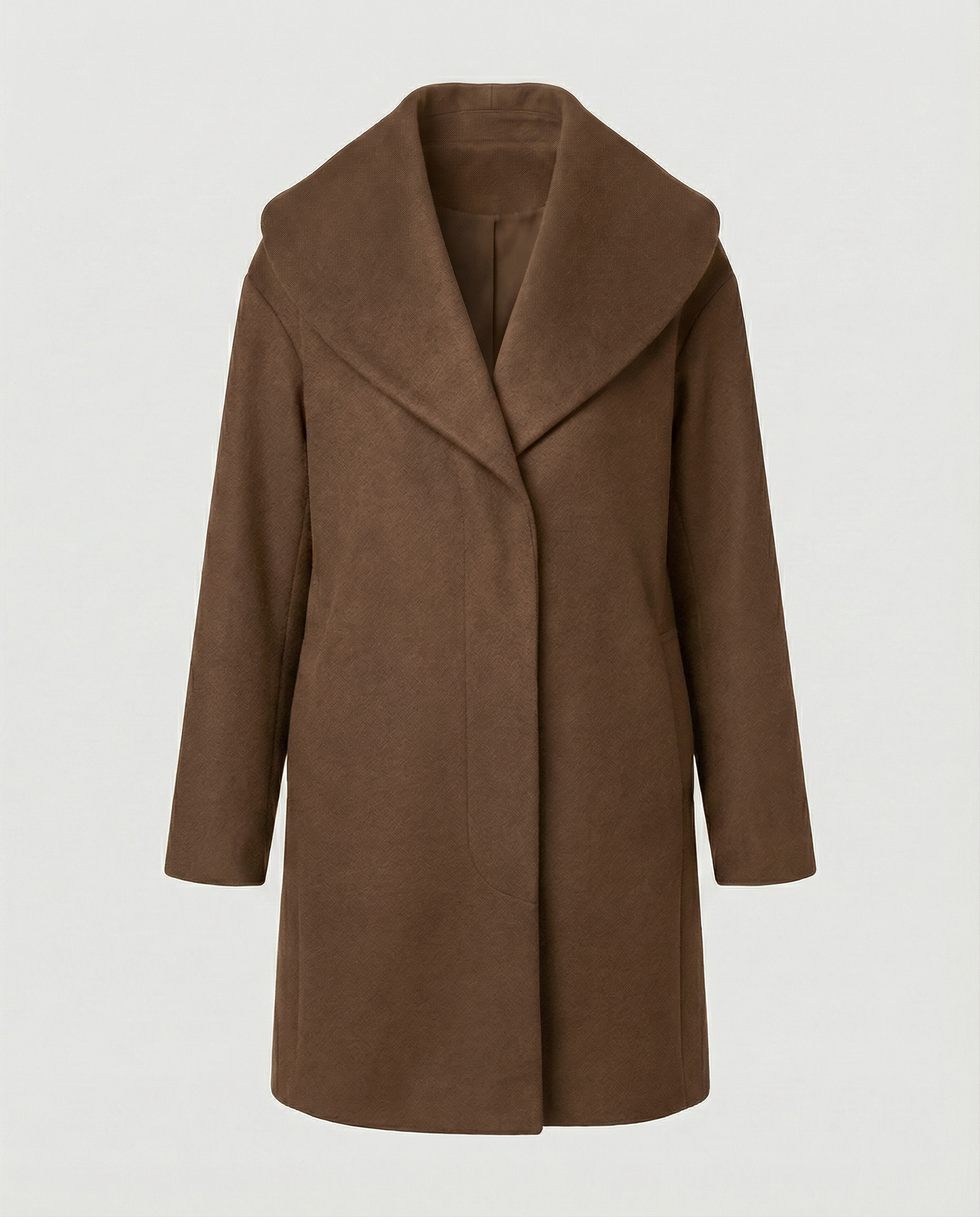 Classic Quilted Winter Jacket Women-nuefashion20251104-Calm Wears-Brown-S-Calm Wears