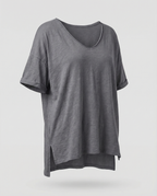Classic Women Round Neck Shirt-jacobnora-aus20250215-Calm Wears-Dark gray-S-Calm Wears