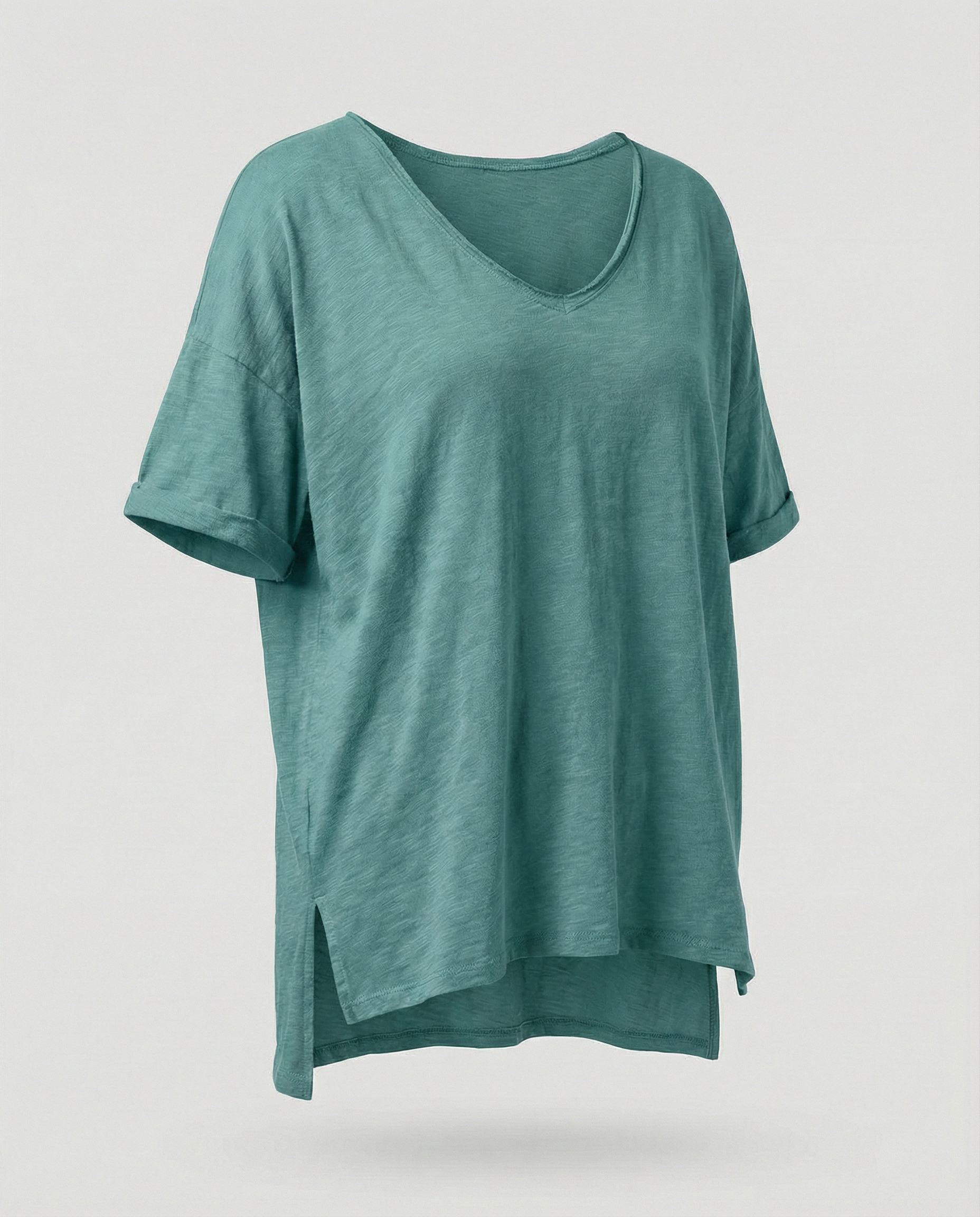 Classic Women Round Neck Shirt-jacobnora-aus20250215-Calm Wears-Green-S-Calm Wears