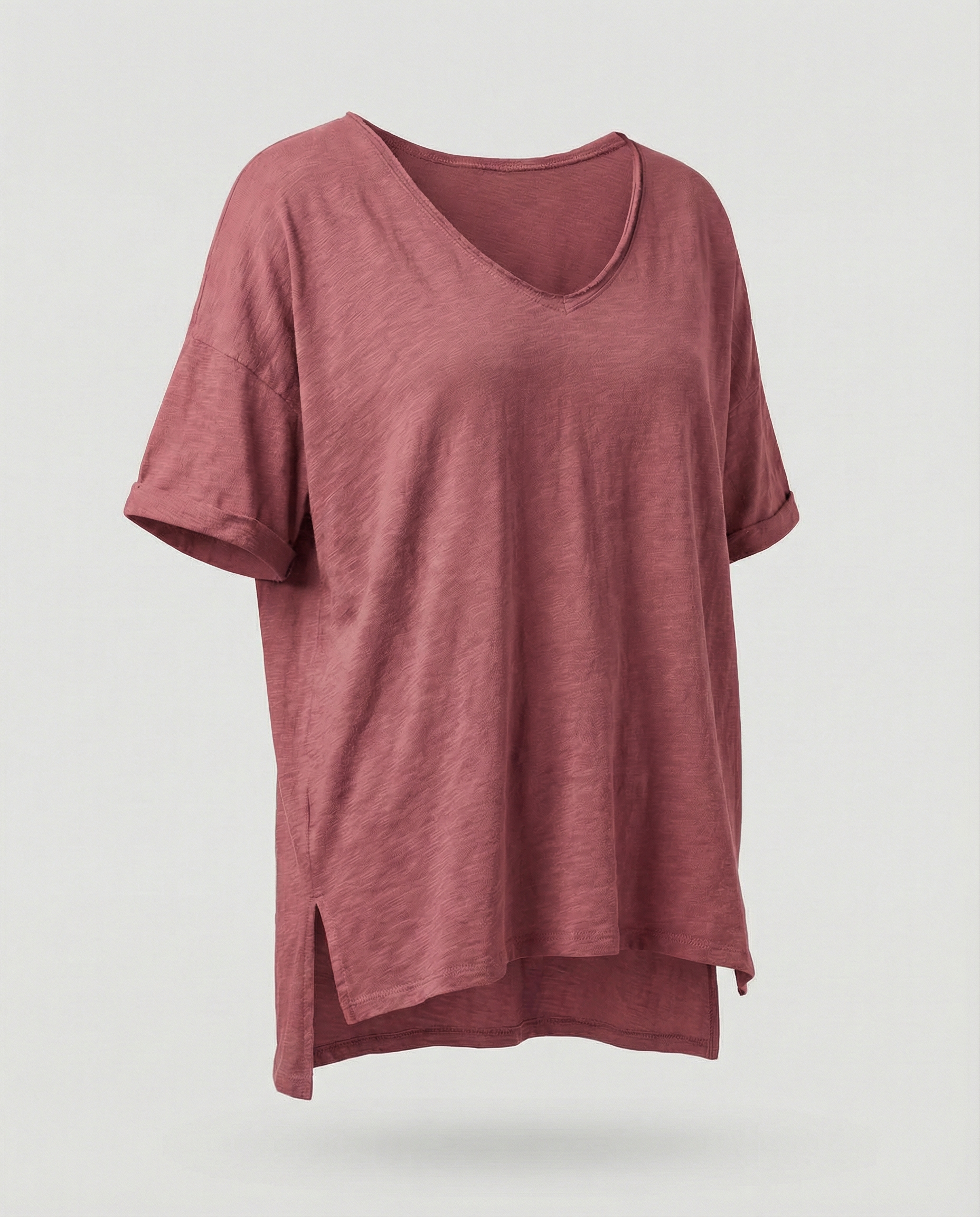 Classic Women Round Neck Shirt-jacobnora-aus20250215-Calm Wears-Pink-S-Calm Wears