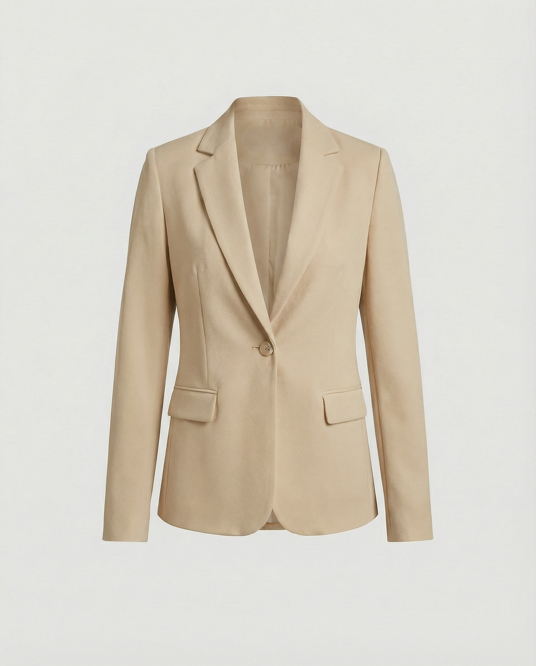 Classic Women's Blazer Elegant-lasmir20251119-Calm Wears-Beige-XS-Calm Wears
