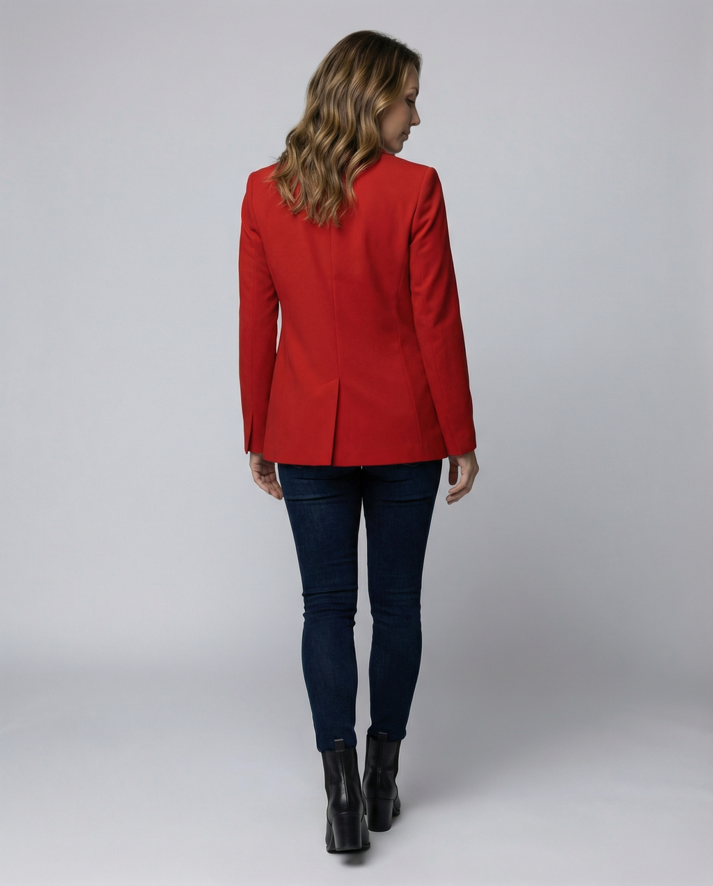 Classic Women's Blazer Elegant-lasmir20251119-Calm Wears-Red-XS-Calm Wears