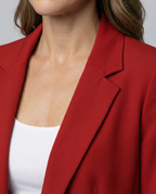Classic Women's Blazer Elegant-lasmir20251119-Calm Wears-Red-XS-Calm Wears