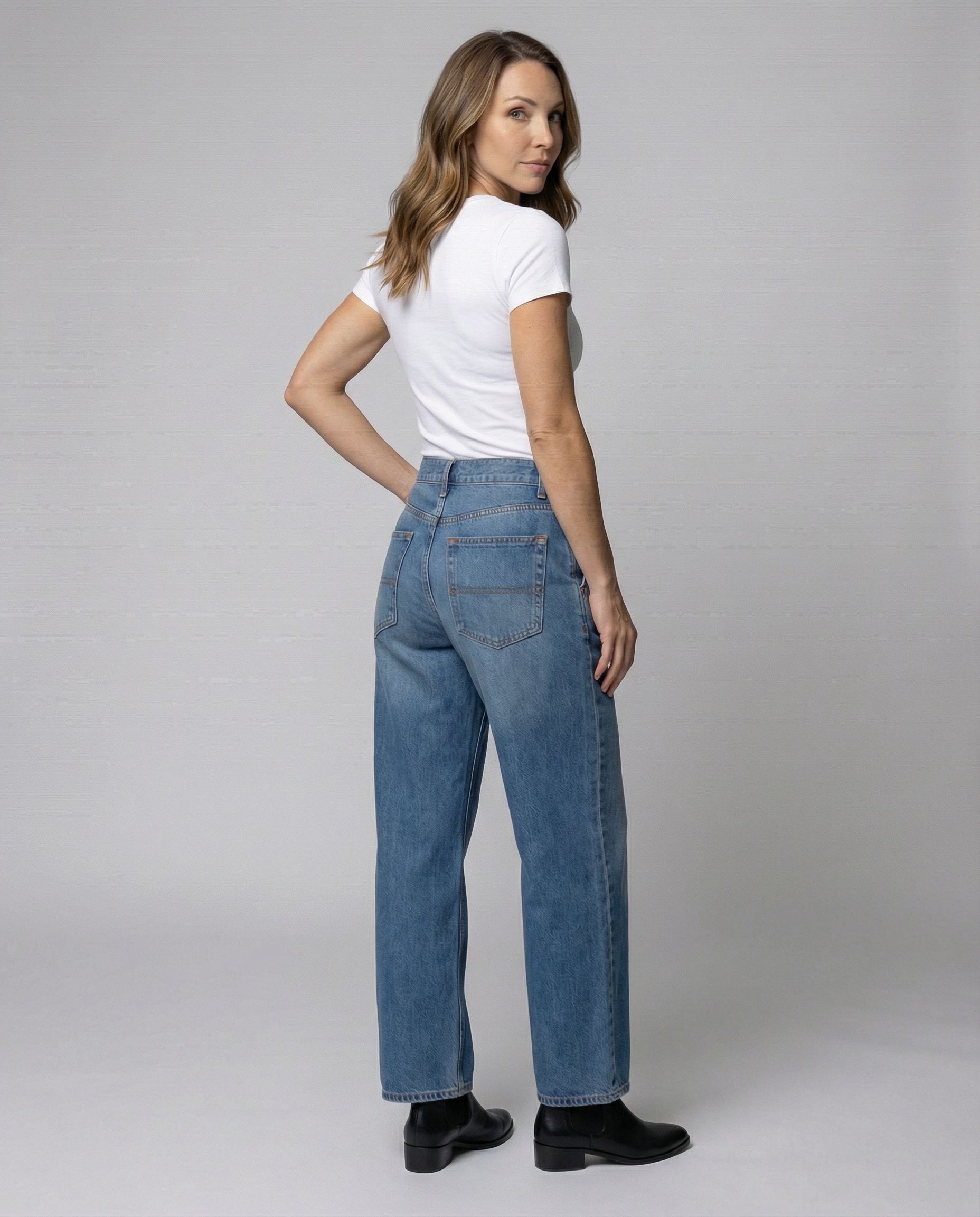 Comfortable Loose Women's Jeans-schmidt modehaus20240815-Calm Wears-Blue-S-Calm Wears