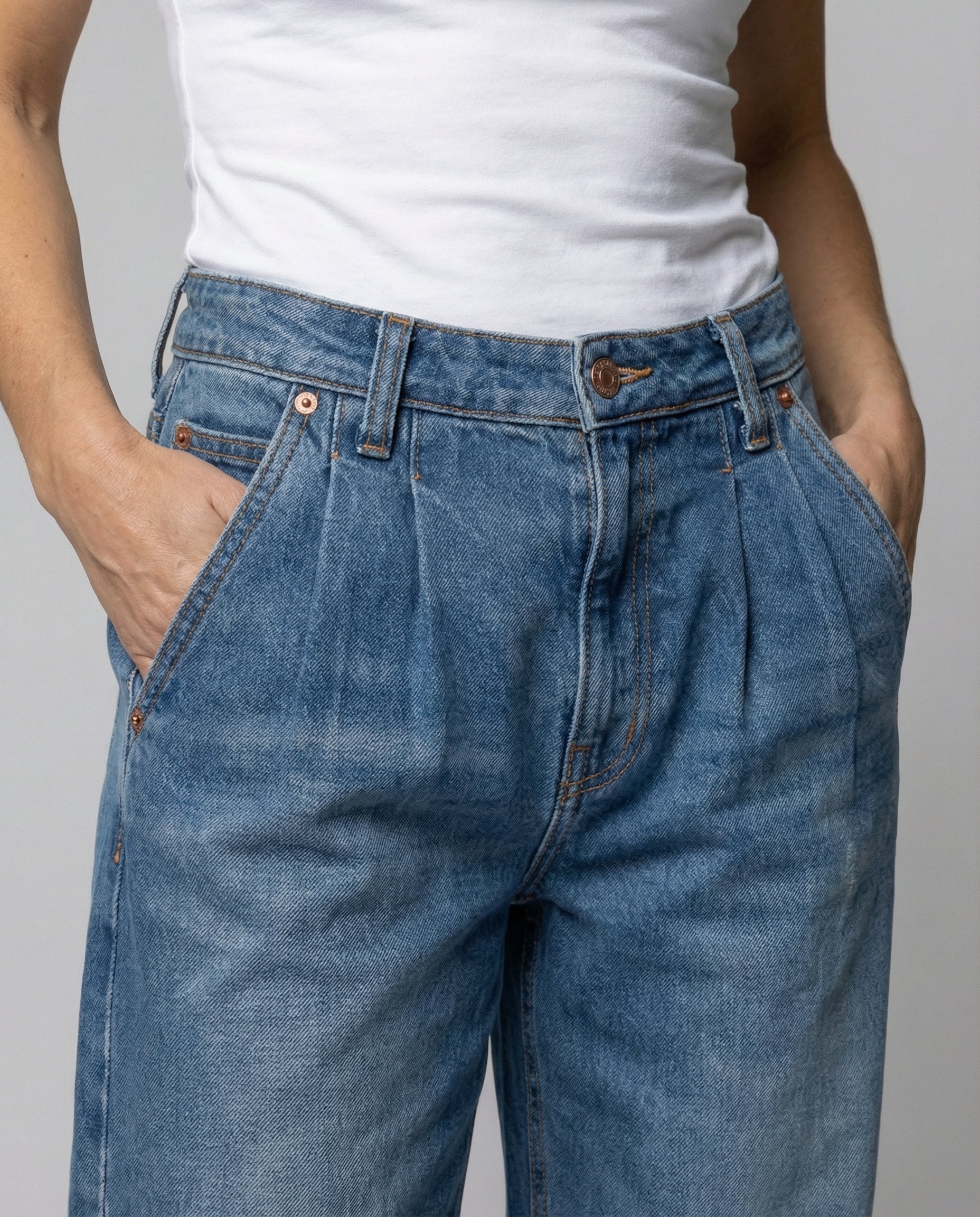 Comfortable Loose Women's Jeans-schmidt modehaus20240815-Calm Wears-Blue-S-Calm Wears