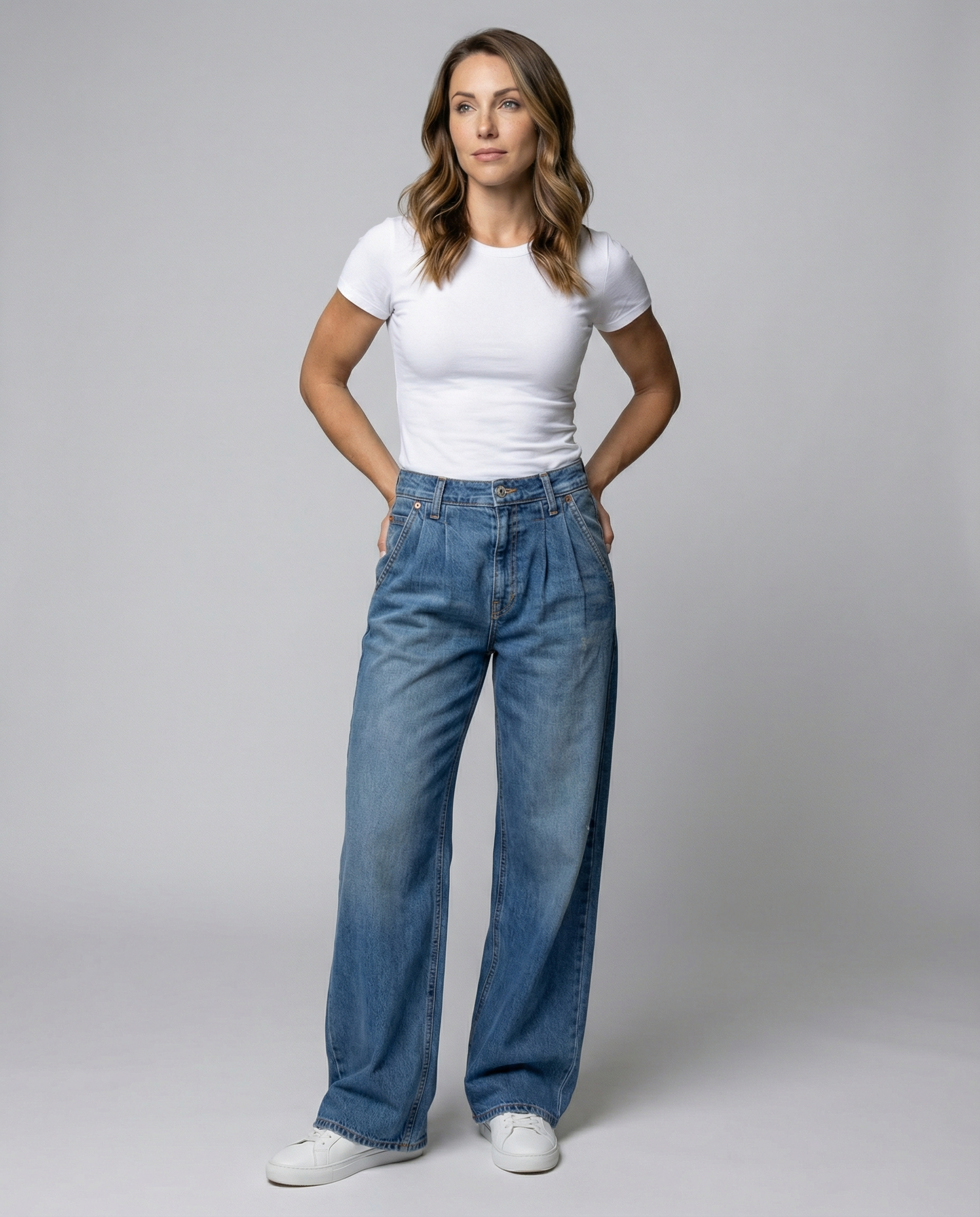Comfortable Loose Women's Jeans-schmidt modehaus20240815-Calm Wears-Blue-S-Calm Wears