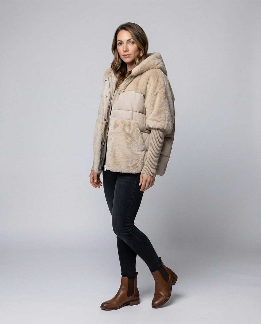 Comfortable Women's Winter Jacket-vikliv20251124-Calm Wears-Beige-S-Calm Wears