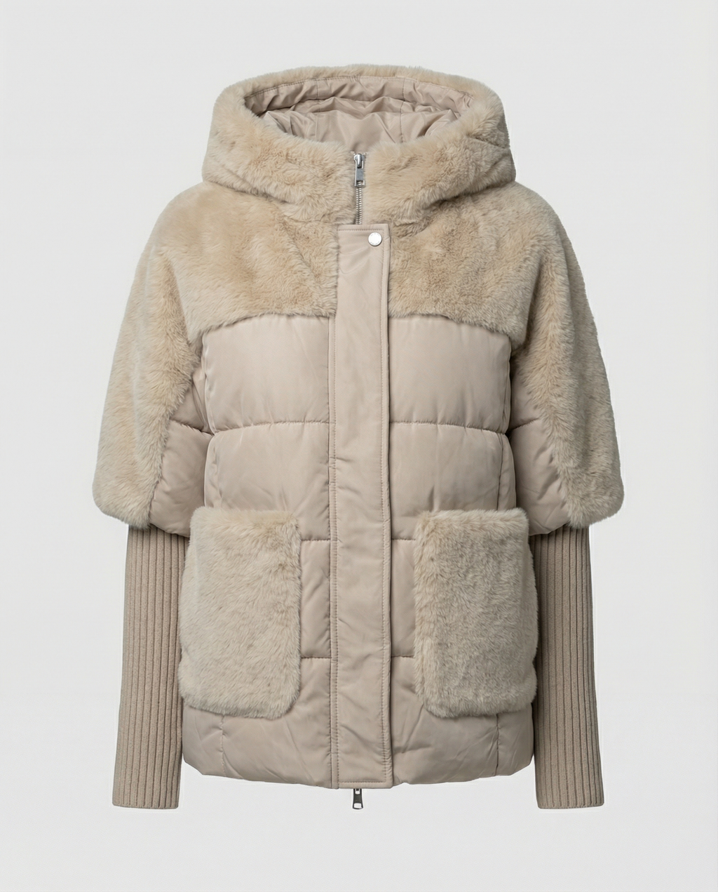 Comfortable Women's Winter Jacket-vikliv20251124-Calm Wears-Beige-S-Calm Wears