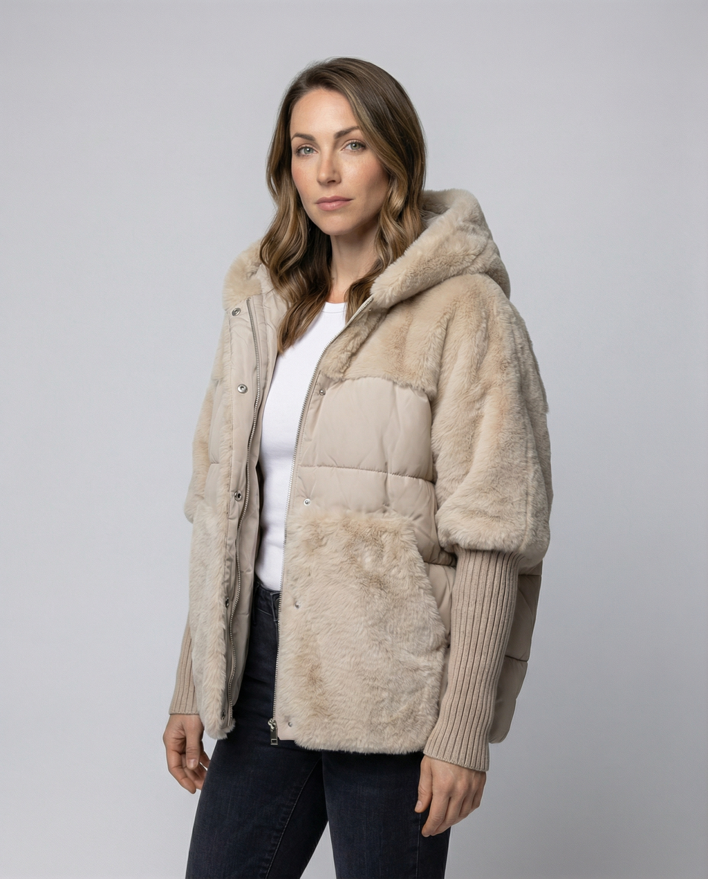 Comfortable Women's Winter Jacket-vikliv20251124-Calm Wears-Beige-S-Calm Wears
