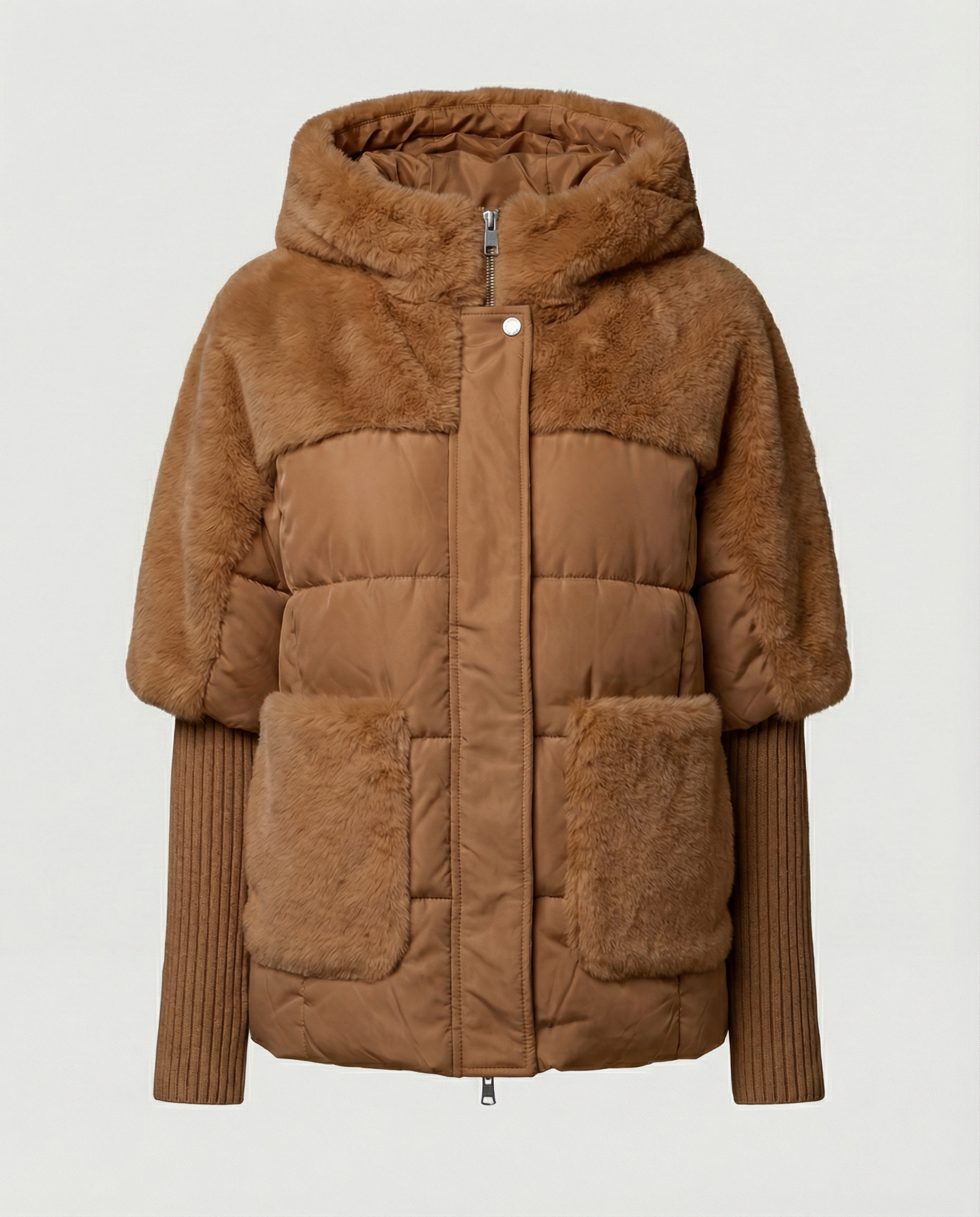 Comfortable Women's Winter Jacket-vikliv20251124-Calm Wears-Brown-S-Calm Wears