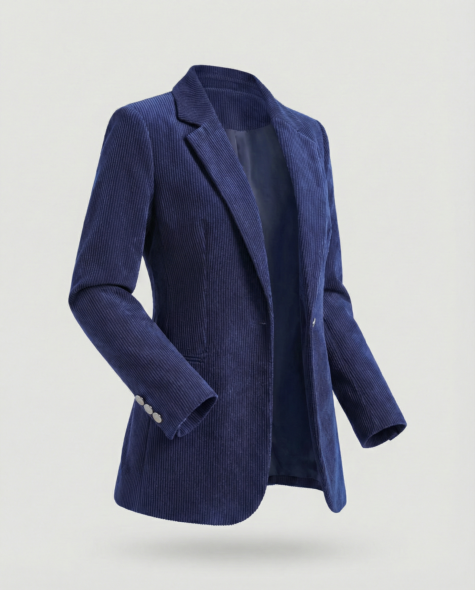 Cord Blazer Women Elegant-https://detail.1688.com/offer/971489957038.html-Calm Wears-Sky blue-S-Calm Wears