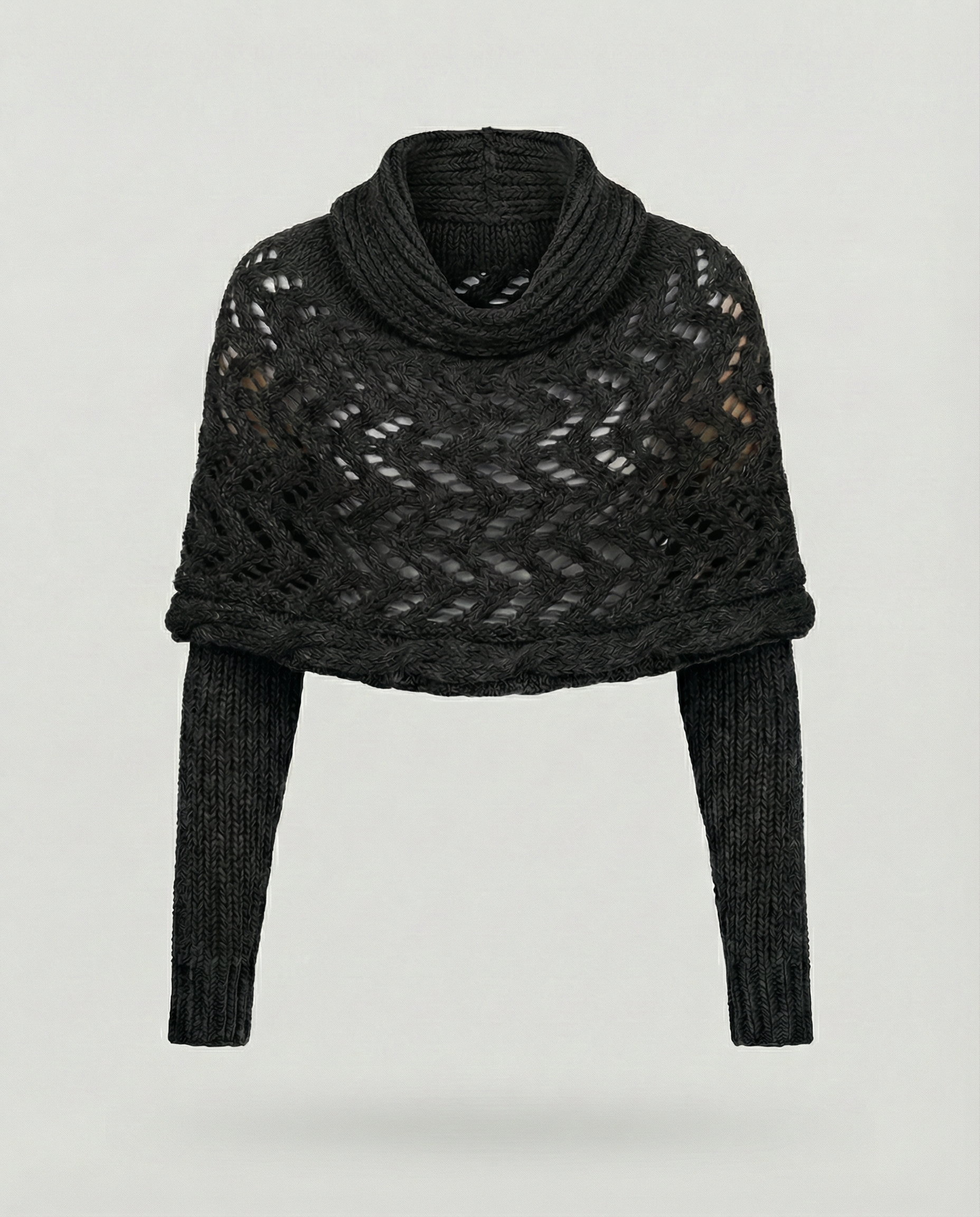 Cozy knitted scarf women-maye mode20241209-Calm Wears-Black-Calm Wears